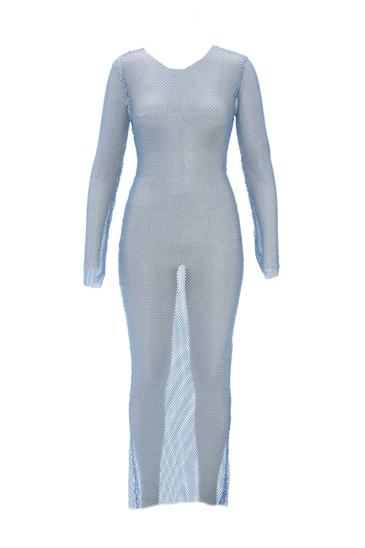 Dazzling Crystal Elegance Dress Mavi