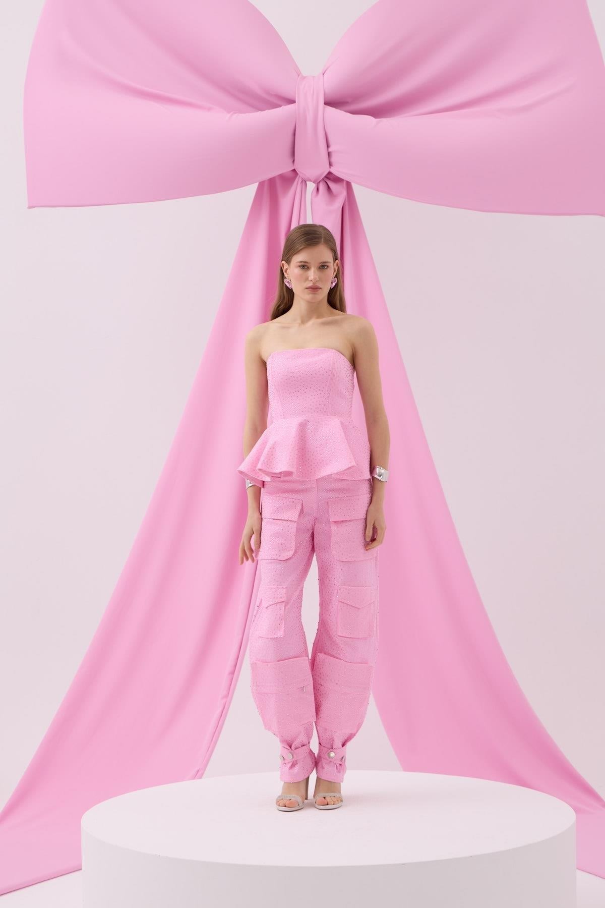 Iconic Femme Vibe Diamond Pants Pink