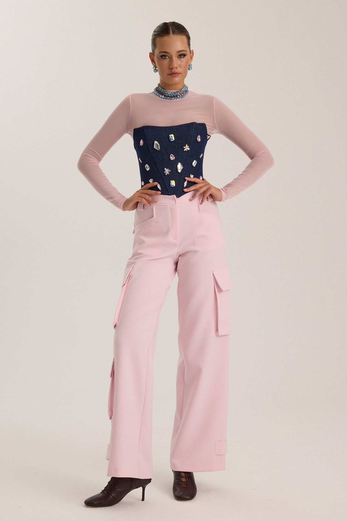 Iconic Starborn Cargo Pants Dusty Pink