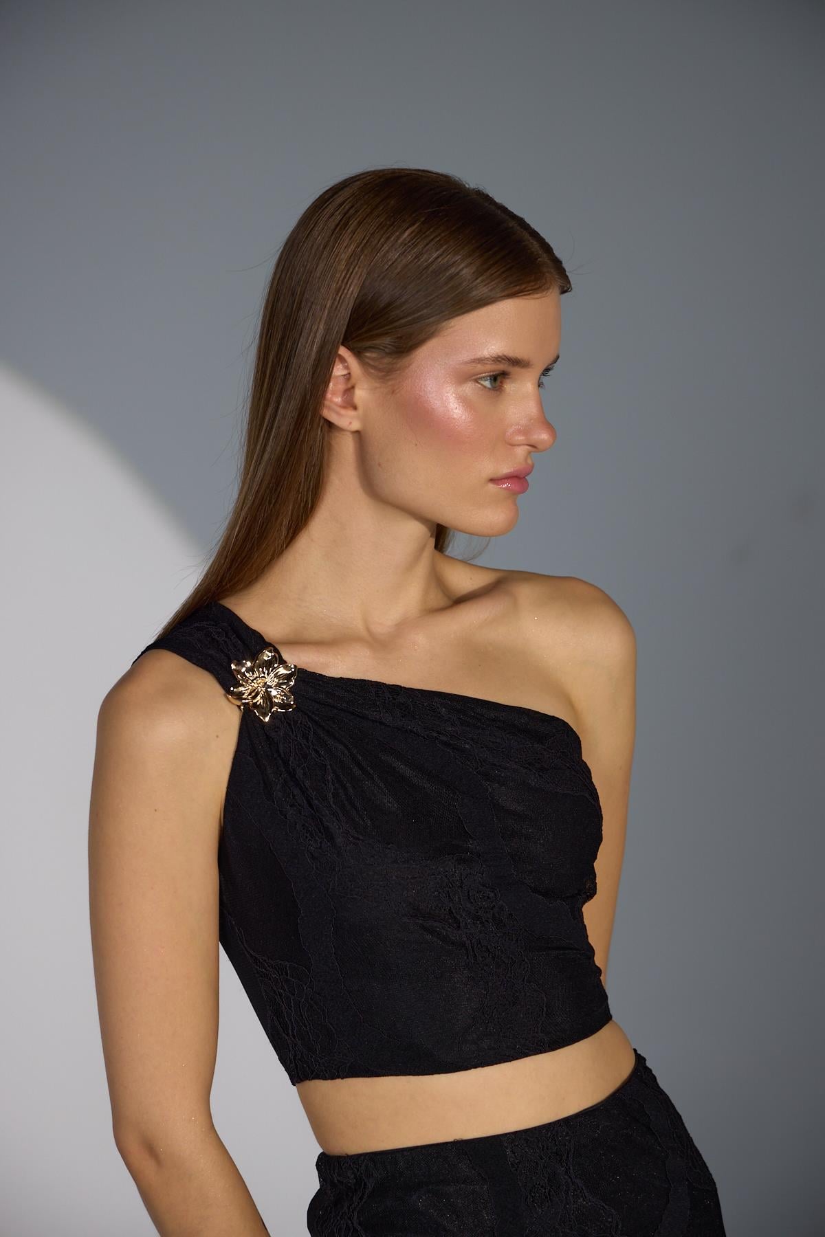 Lace Mirage Dantel Büstiyer Siyah