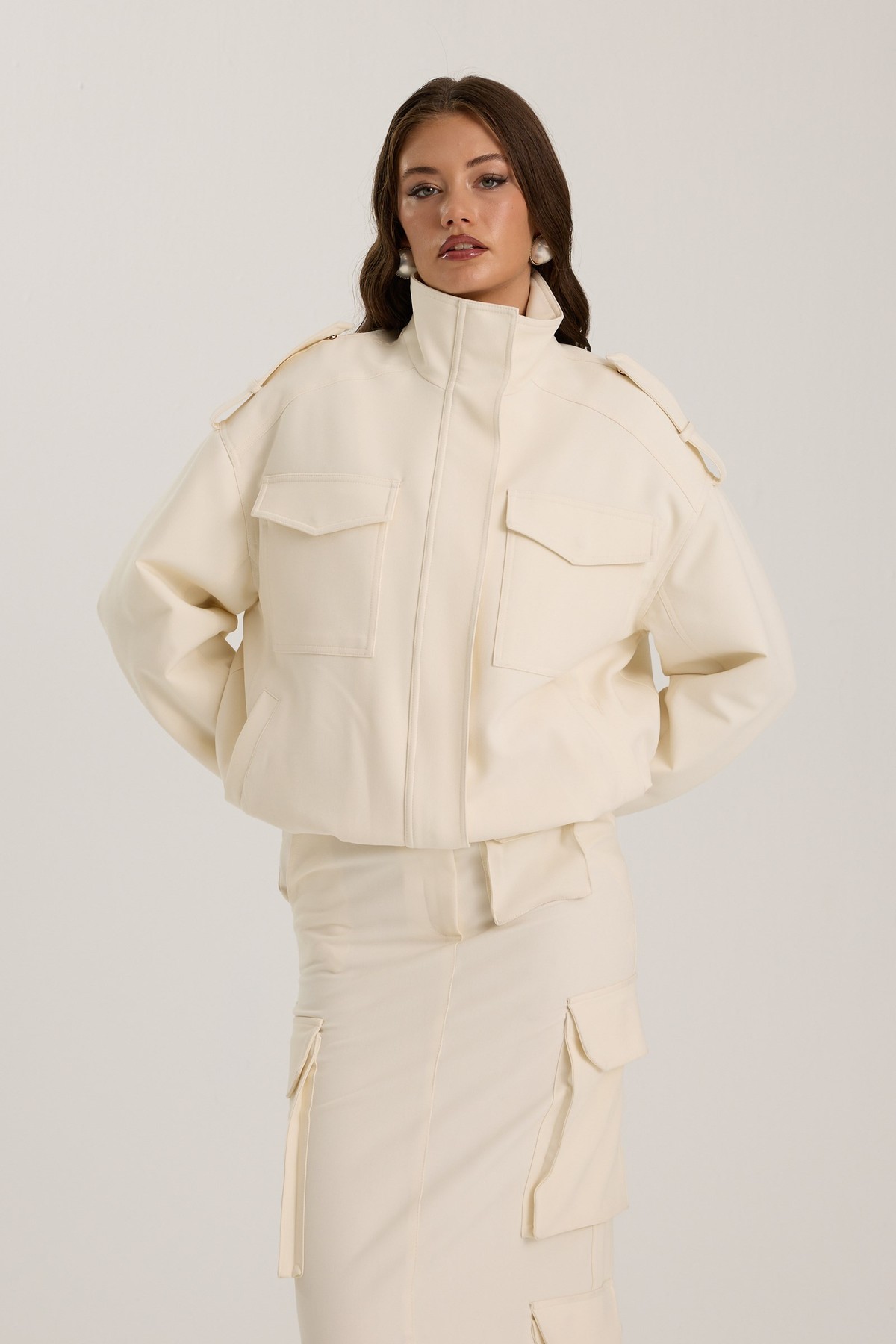 Life Star Bomber Ecru