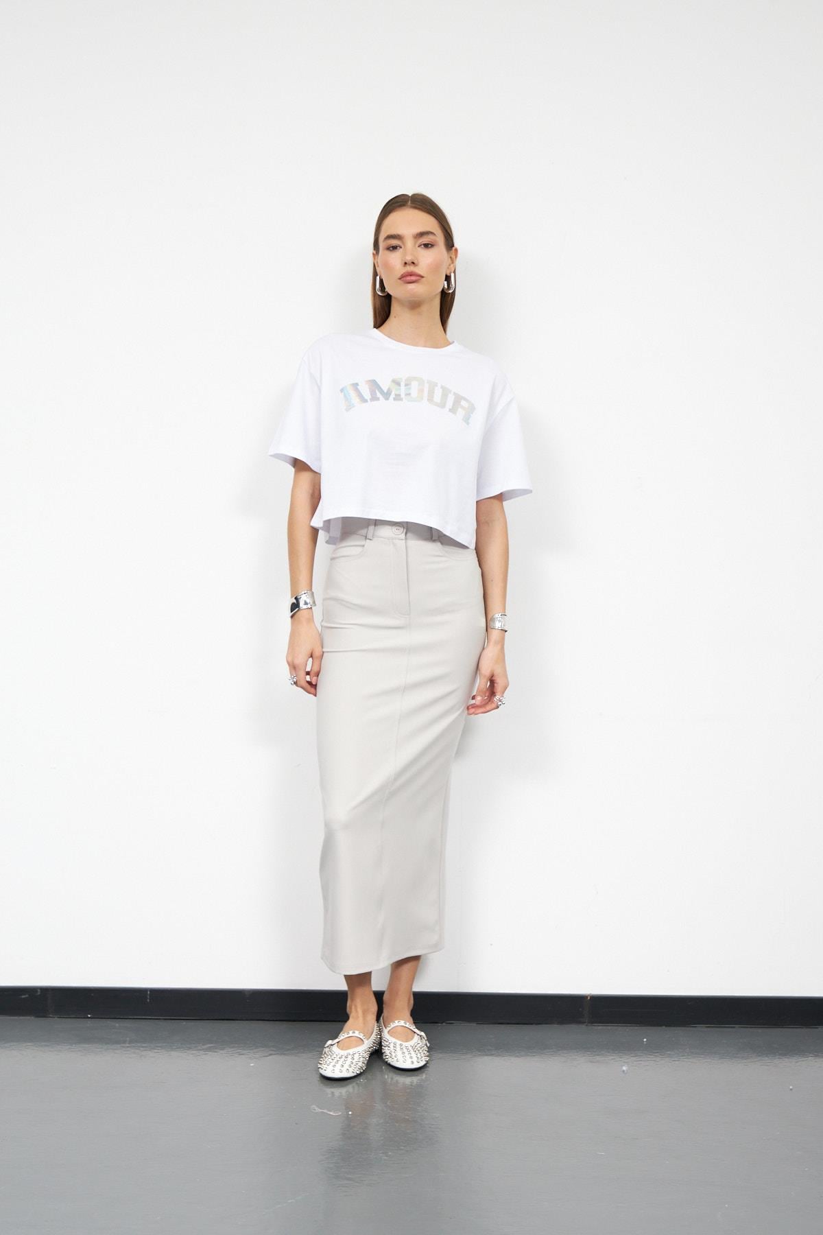 Nok Classic Signature Alessandra  Maxi Boy Kalem Etek Gri