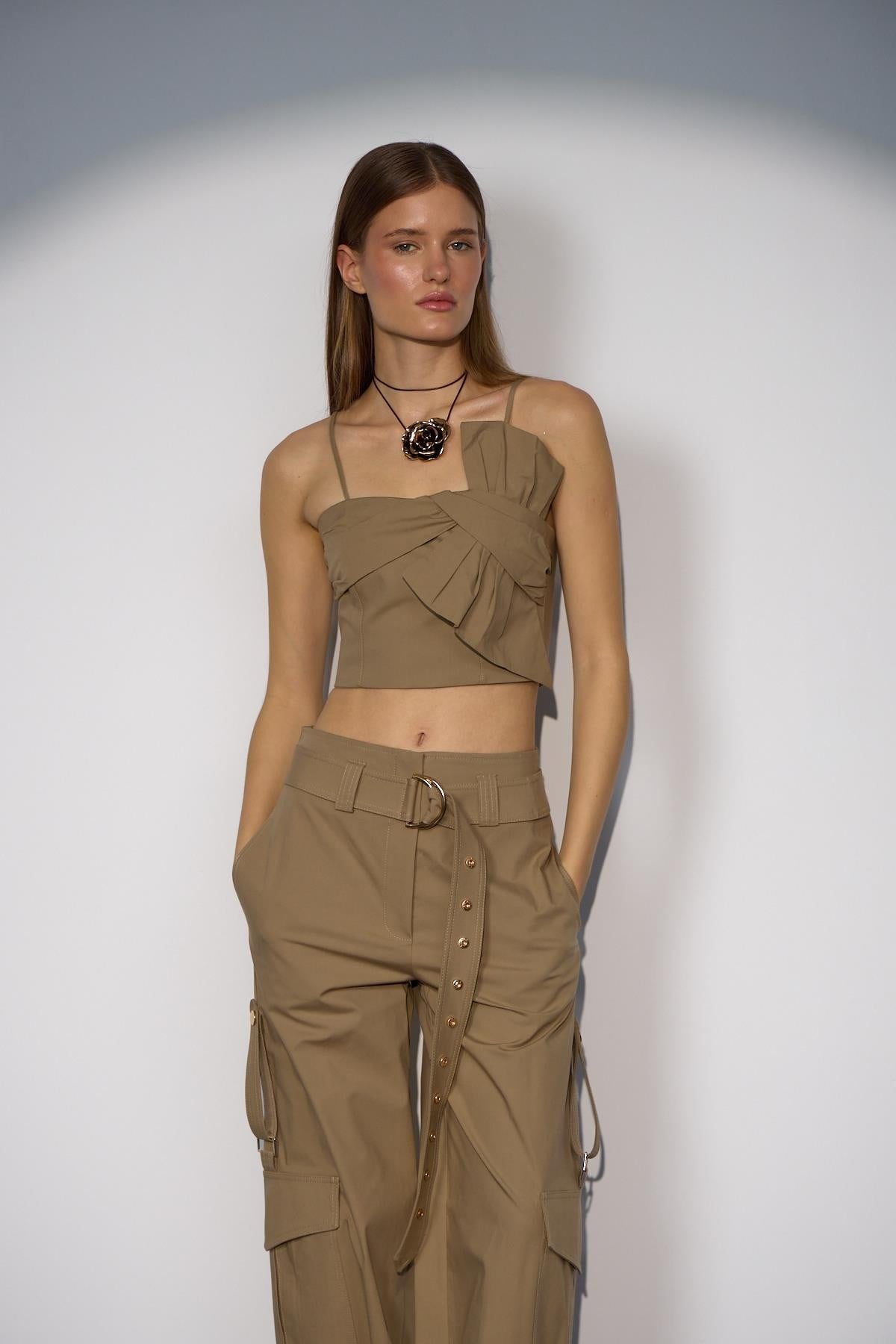 Nok Iconic Chic Twist Bustier Bronze Brown