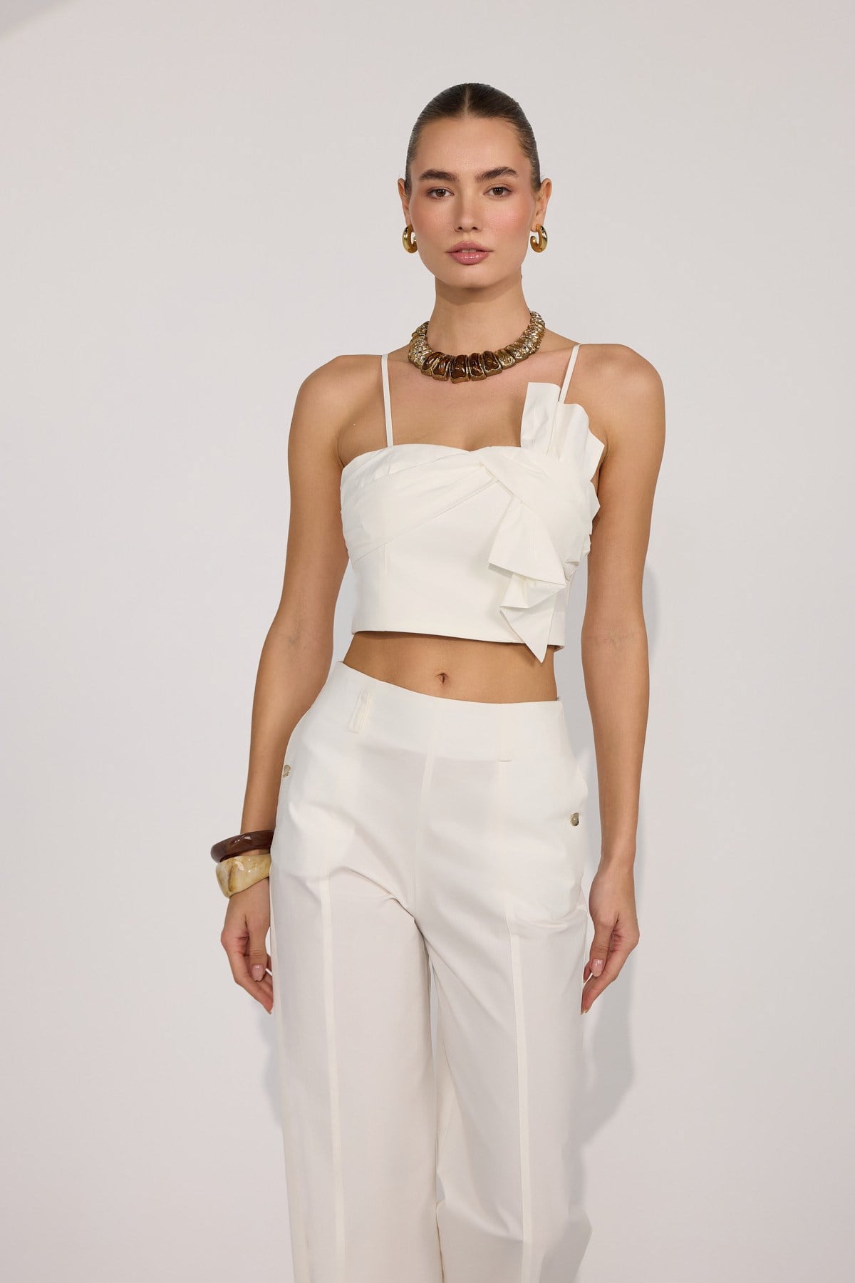 Nok Iconic Chic Twist Bustier Ecru