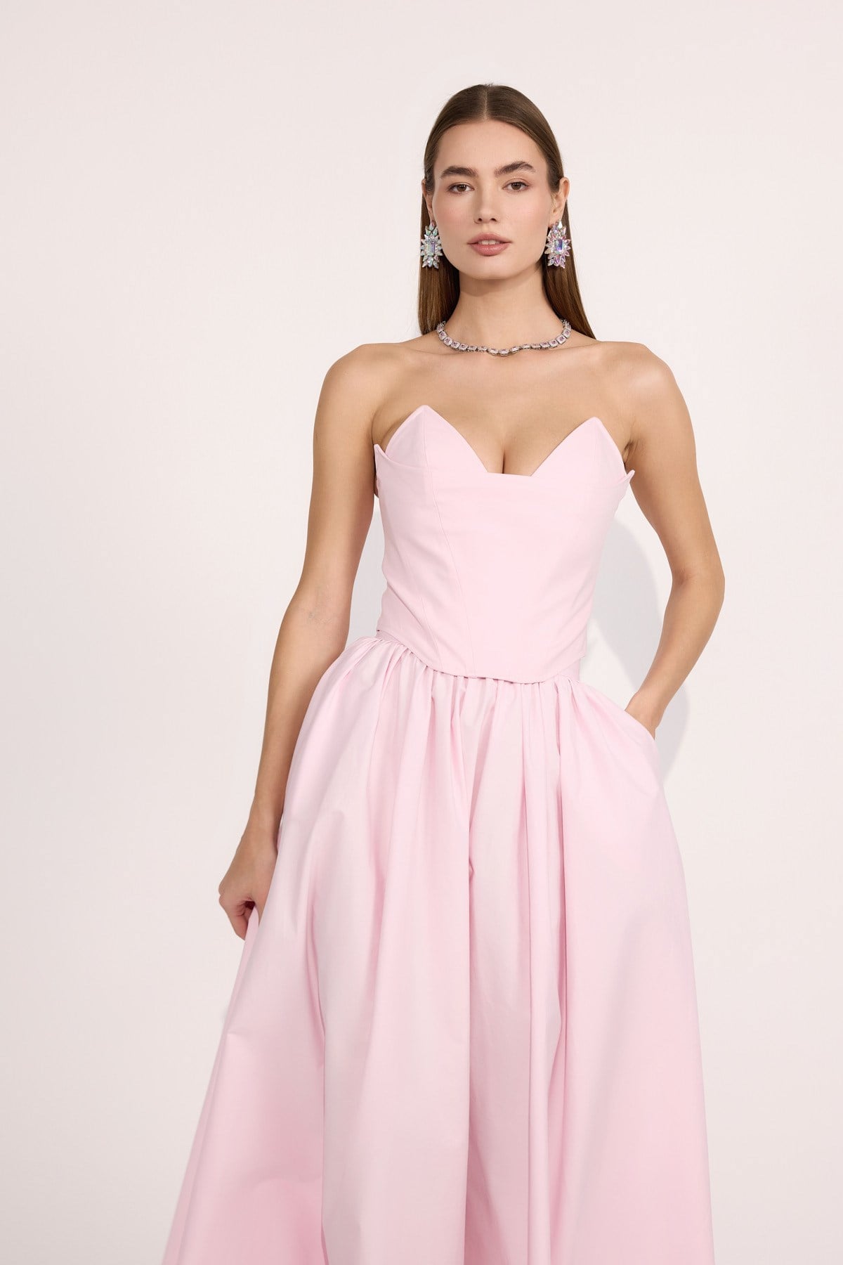 Nok Iconic Cotton Bustier Pink