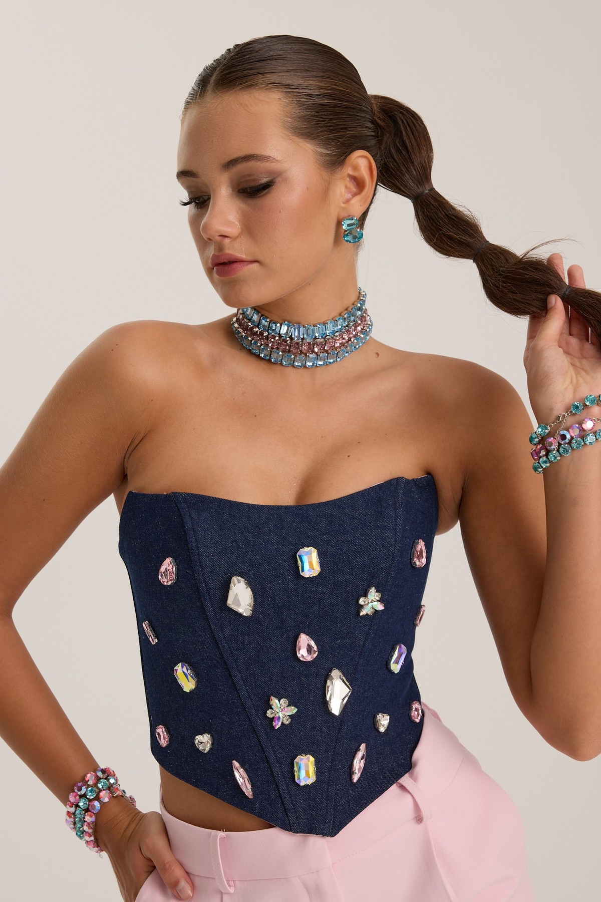 Nok Iconic Jewel Corset DARK BLUE