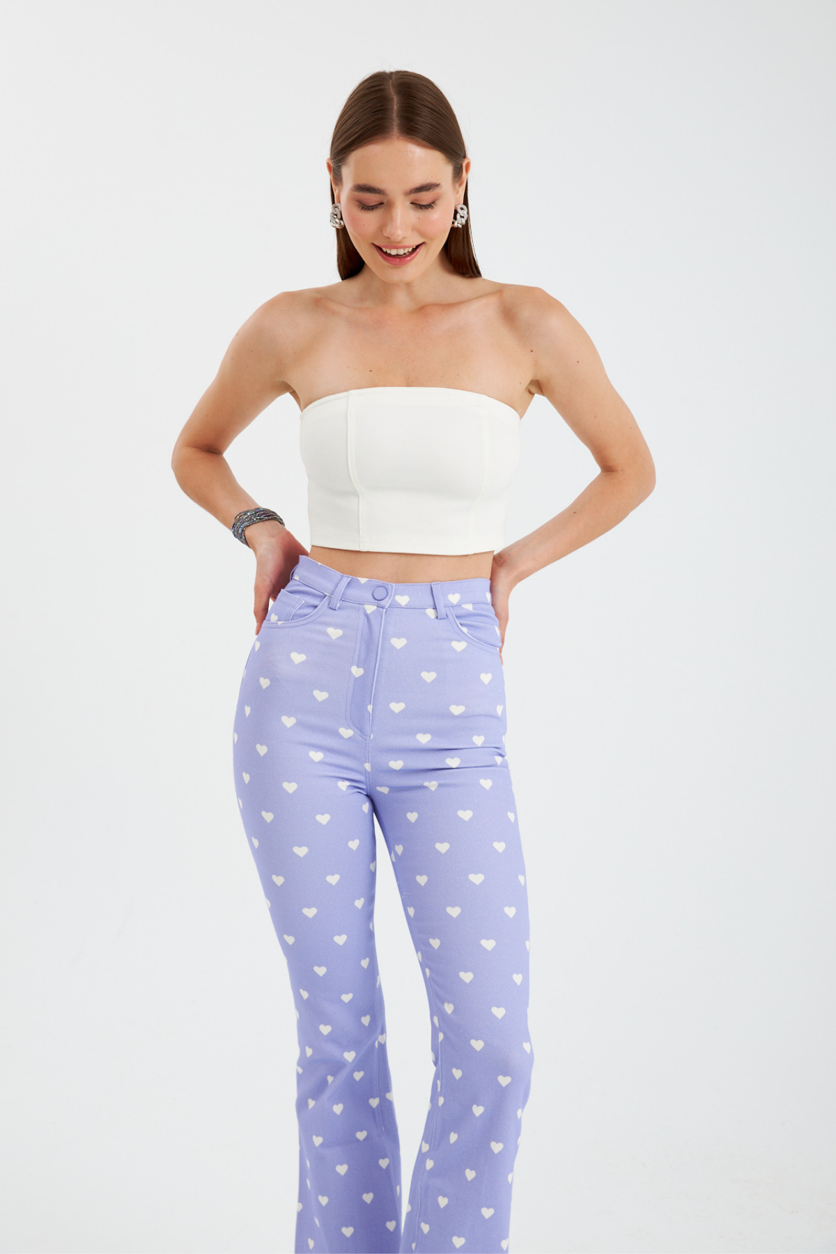 Nok Love Serisi Heart Pantolon PURPLE HEART