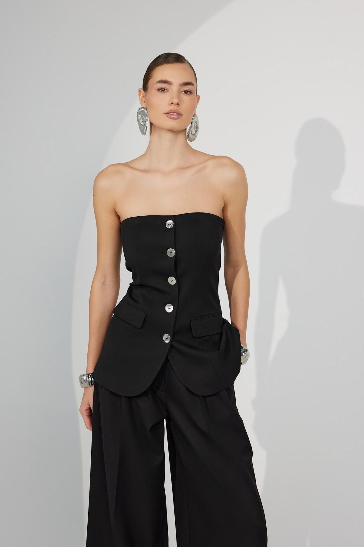 Pure Vest Bustier Black