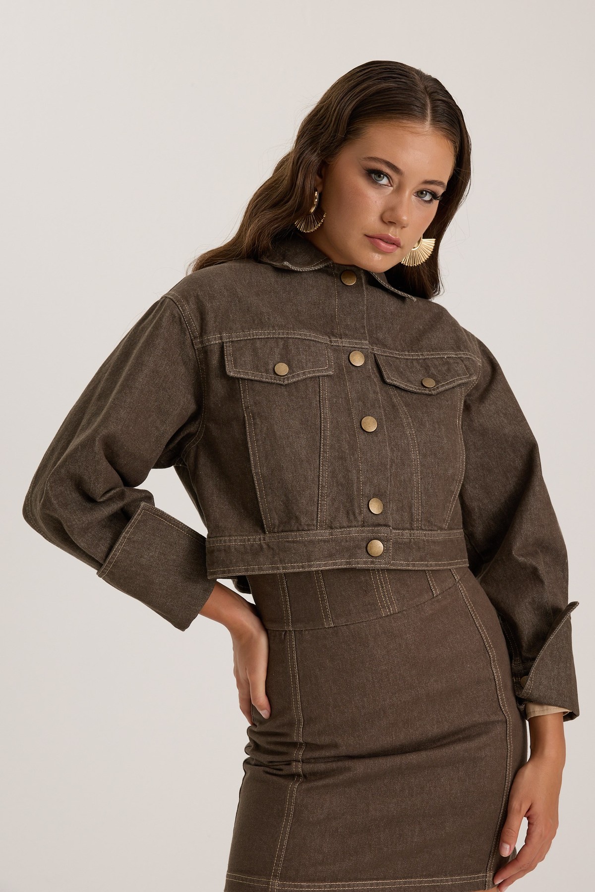 Samantha Denim Jacket DARK GREEN