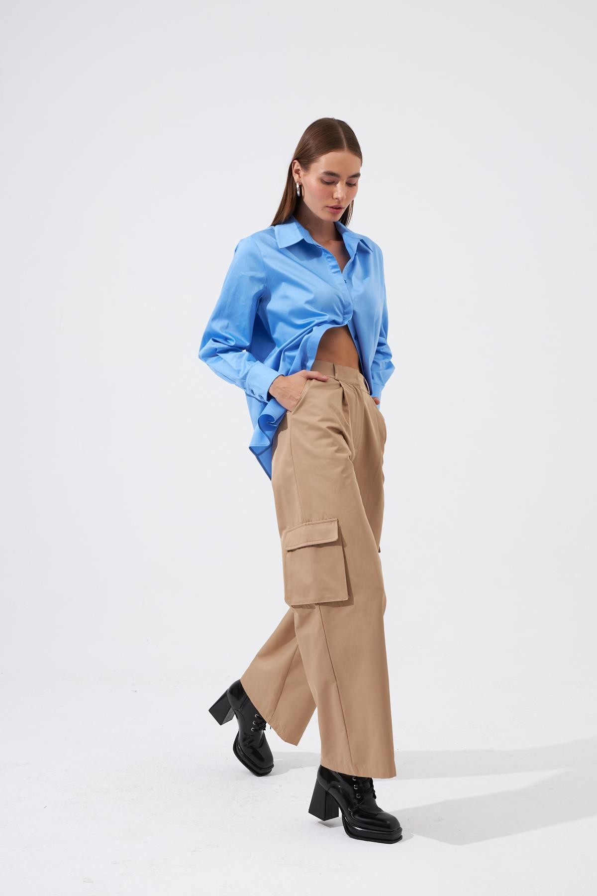 Street Serisi Kate Kargo Pantolon Vizon