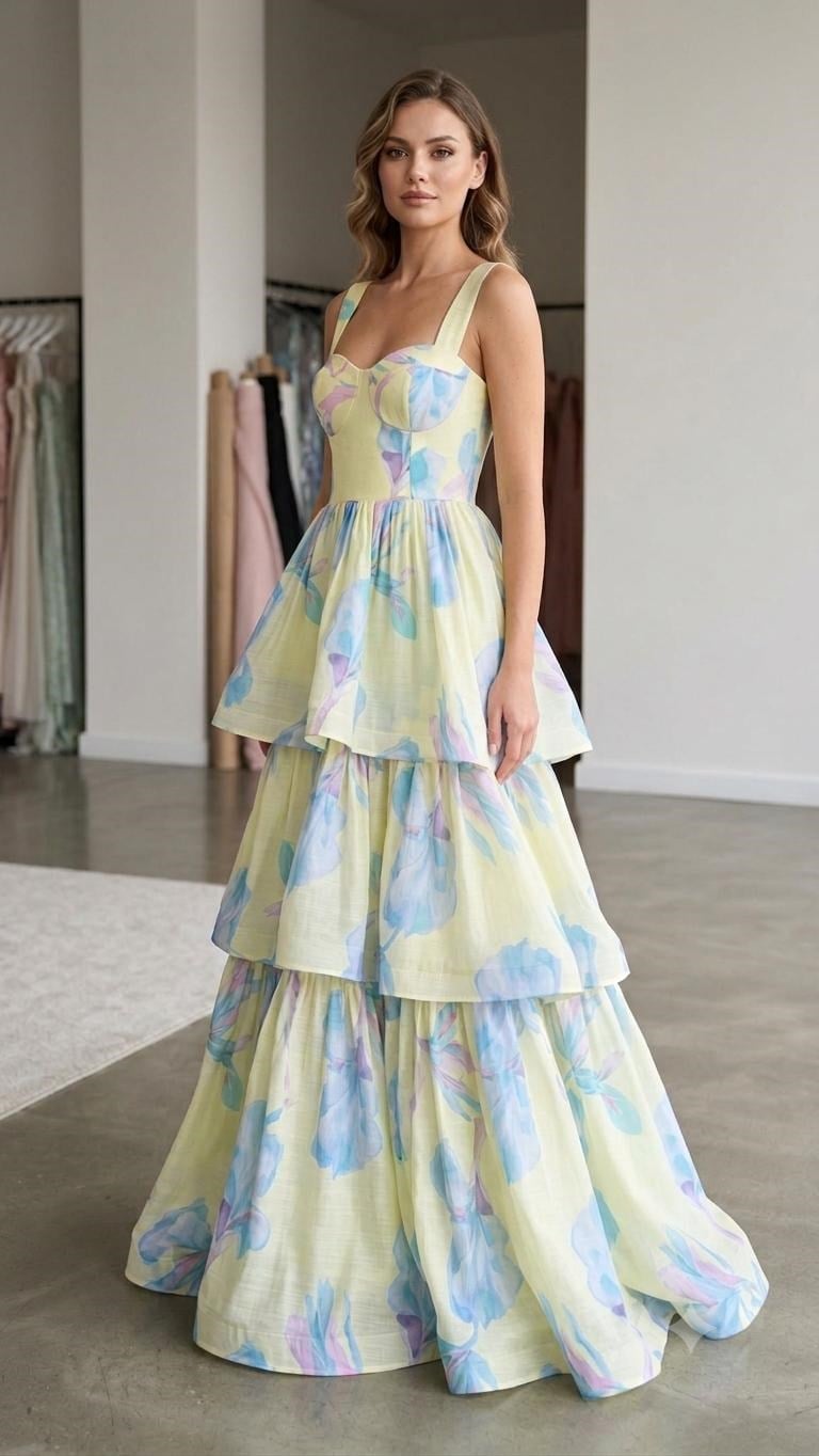 Sunflower Tencel  Maxi Dress Yellow