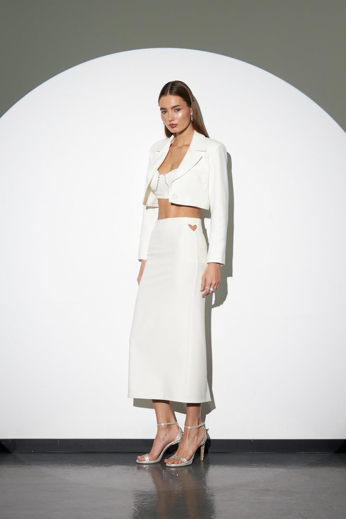 The Amour Iconic Skirt Ecru