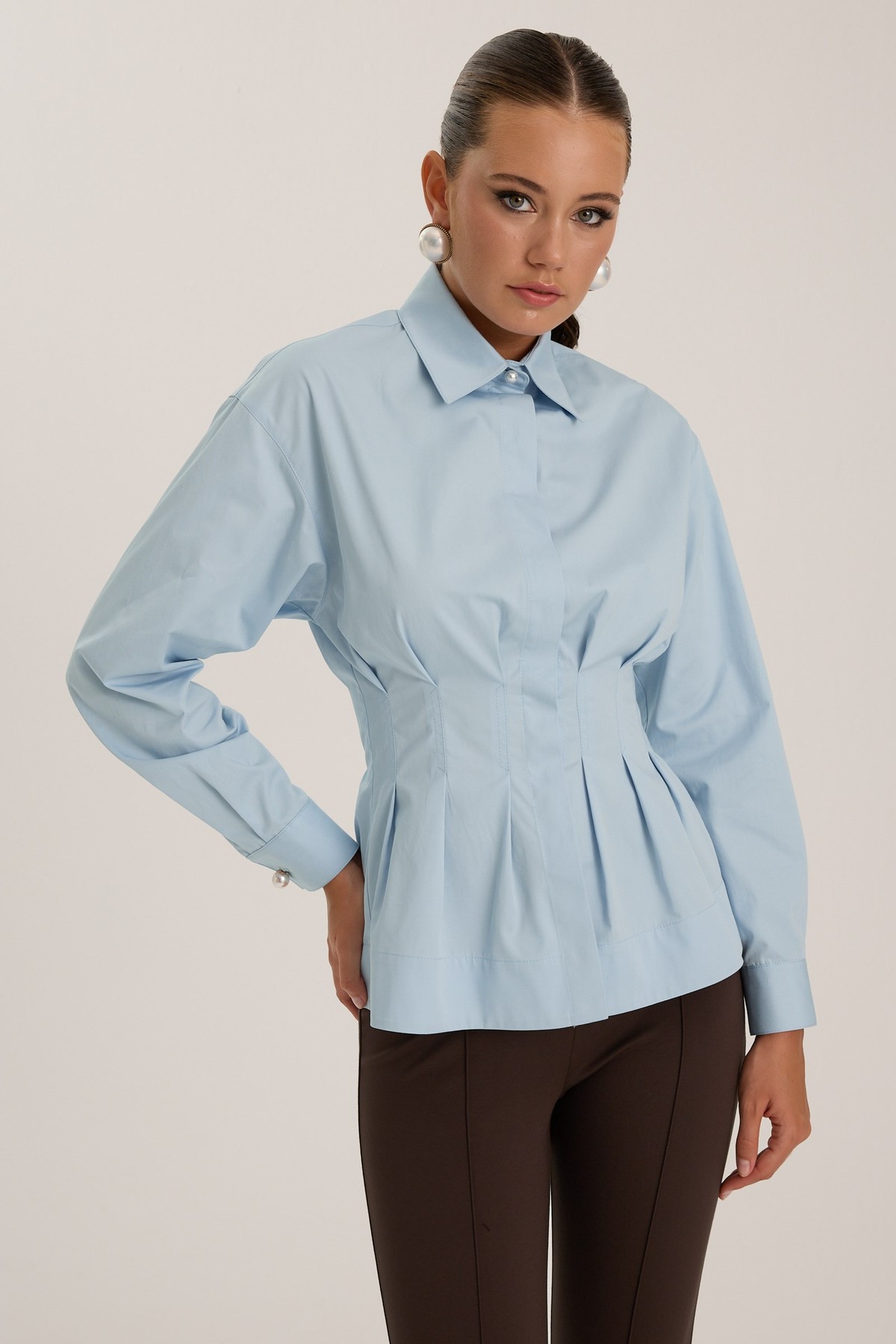 The Cinch Shirt Blue
