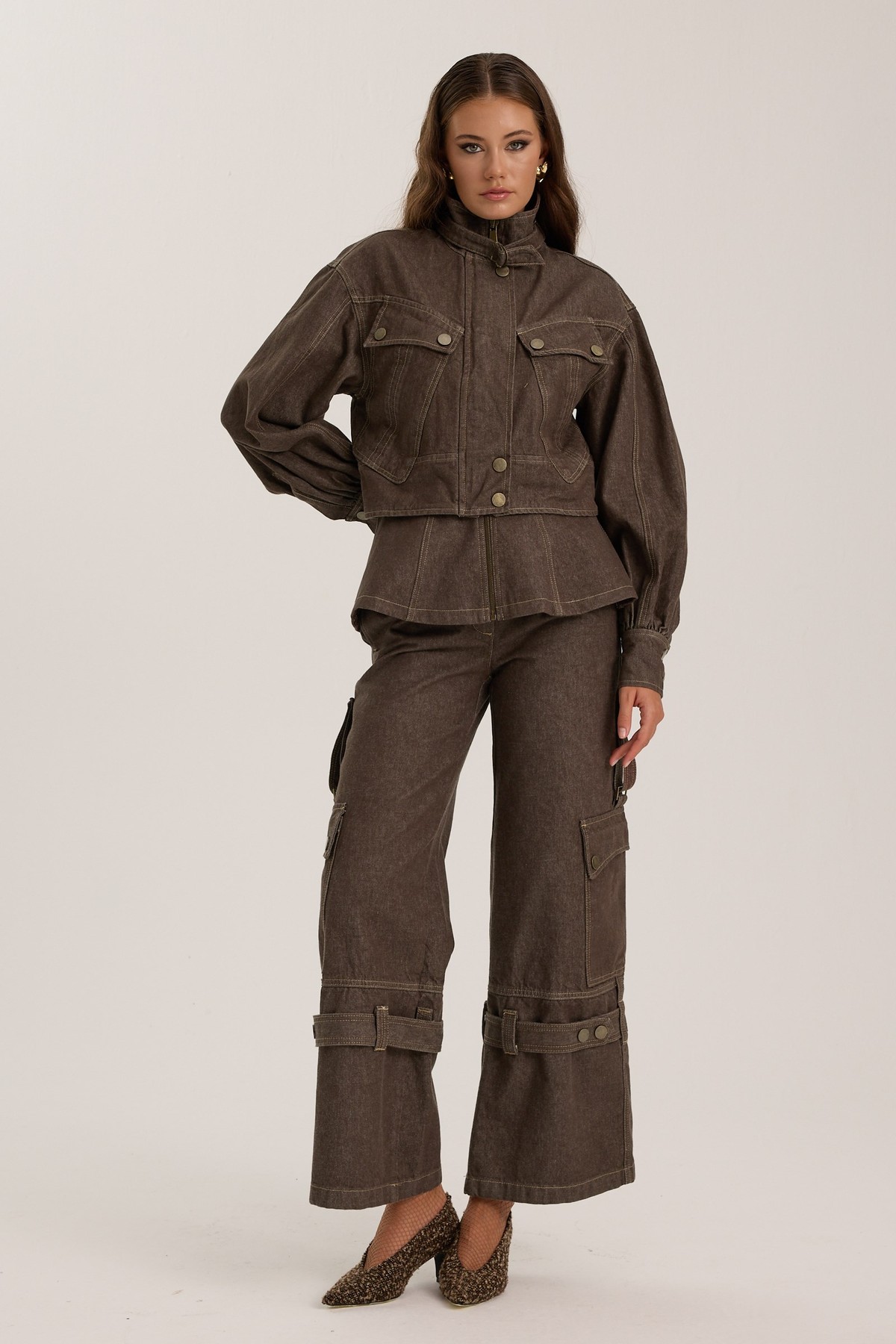 The Rebel Denim Pant CHOCOLATE