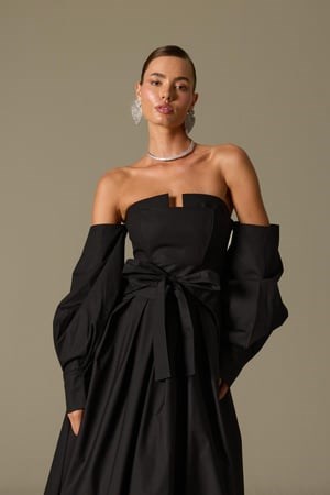 The Reform Iconic Maxi Dress Black