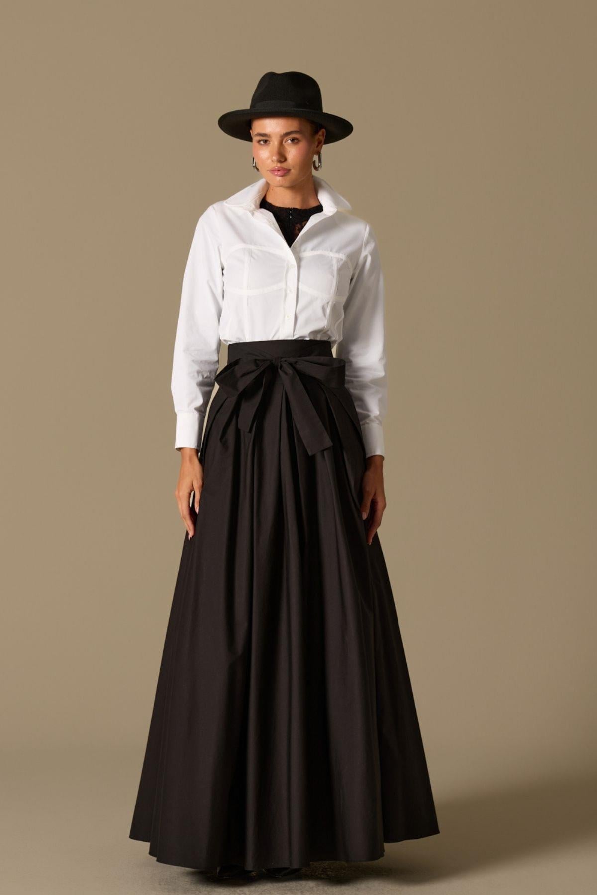 The Reform Maxi Skirt Black