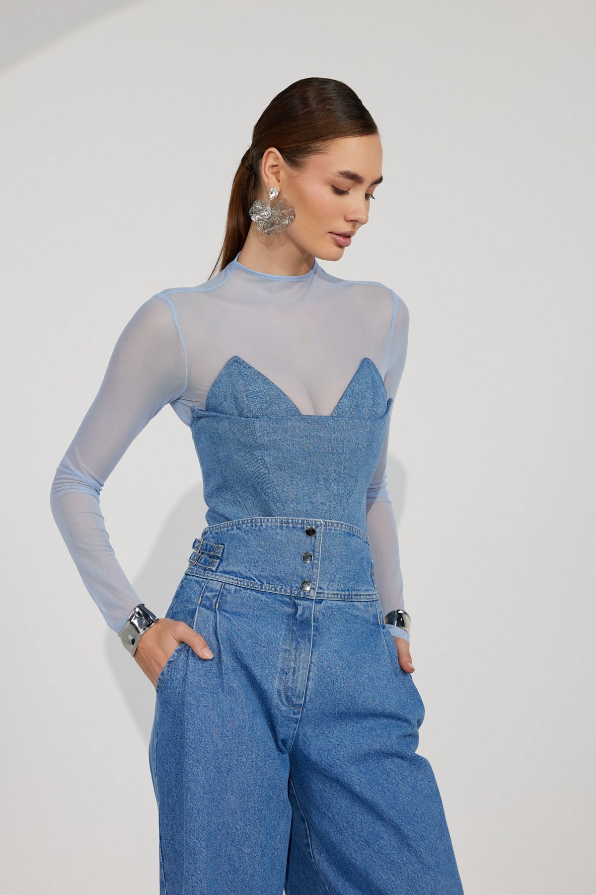 The Whisper Blouse Baby Blue