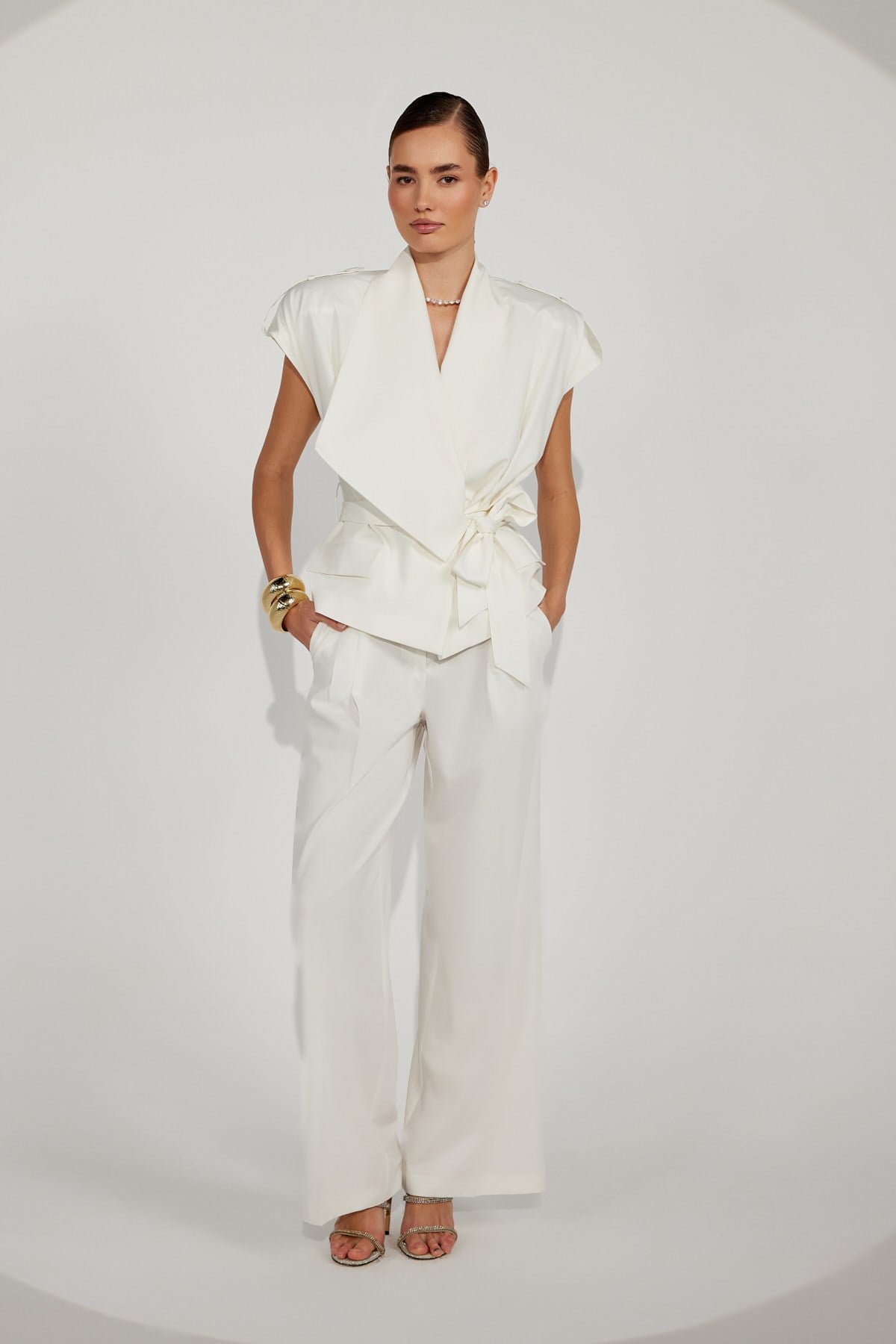 Timeless Pin Pants White
