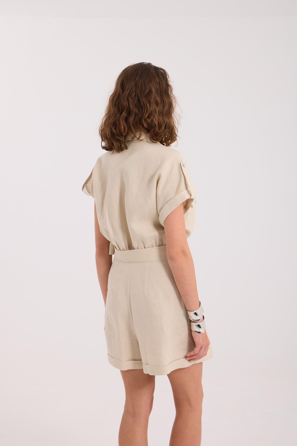 100% Keten Melissa Tulum Bej