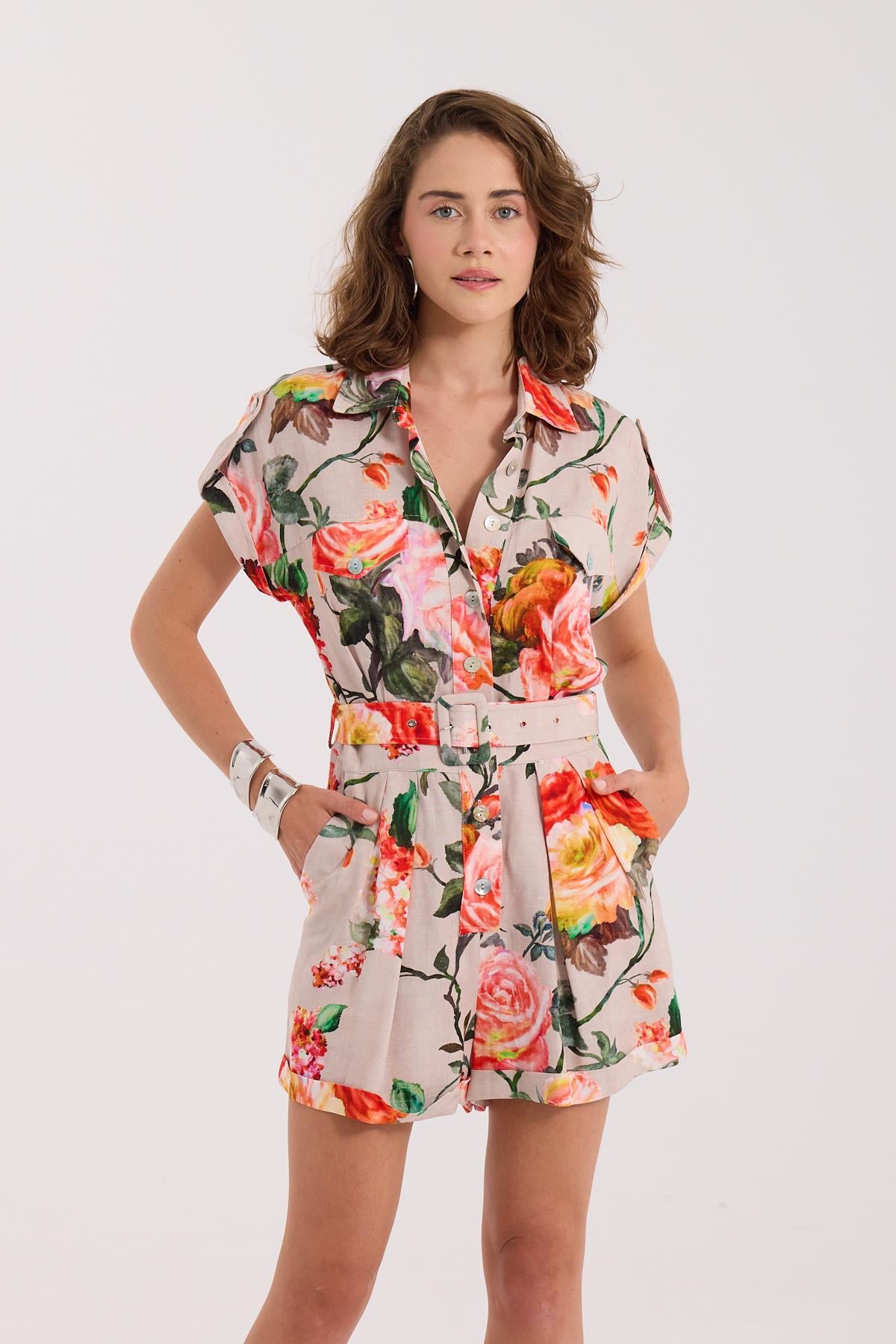 100% Keten Melissa Tulum DESENLİ