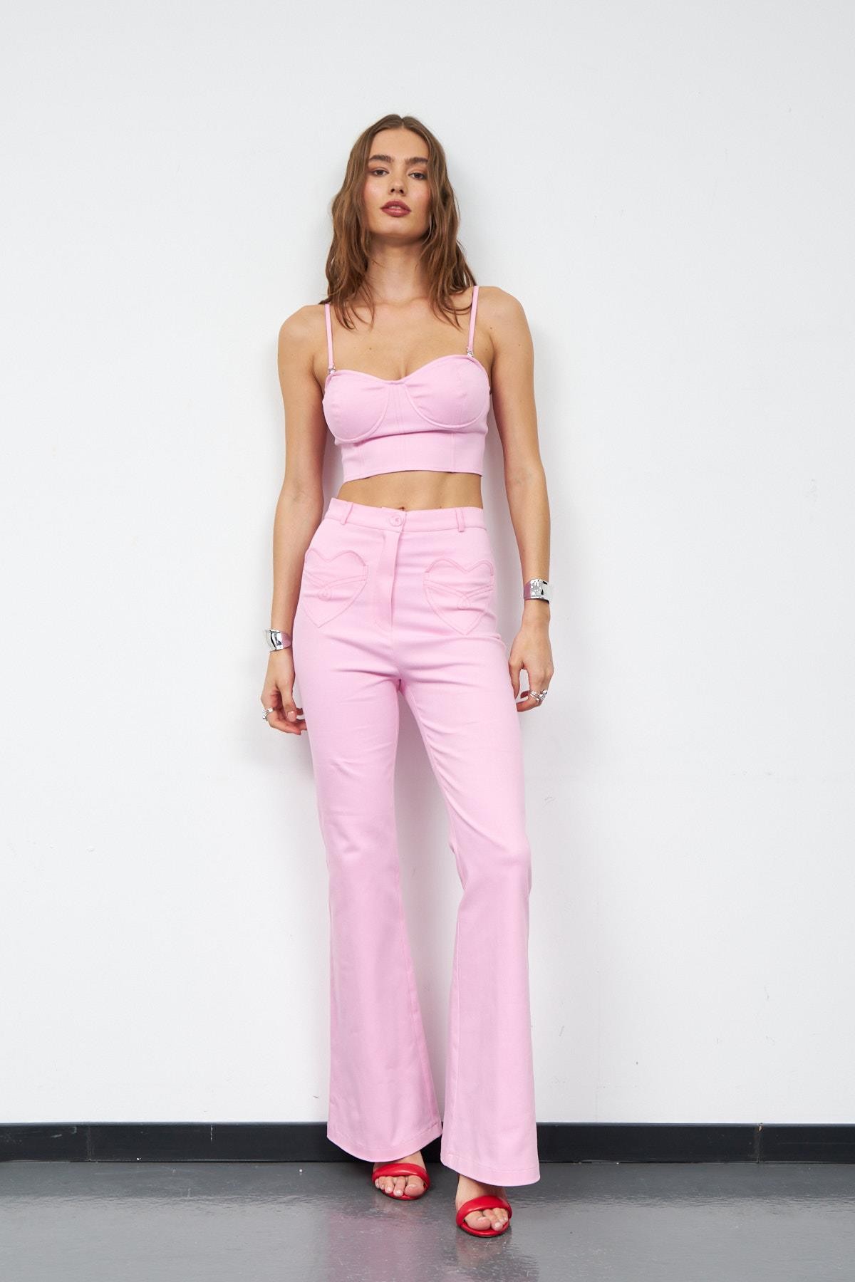 Amore Chic Askısı Çıkarılabilen Büstiyer Pembe