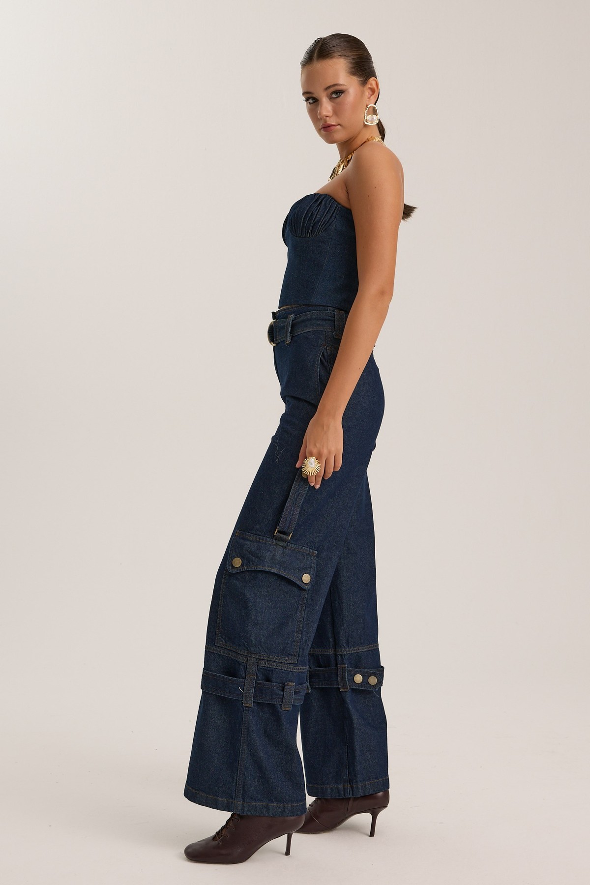 Anastasia Bustier Dark Blue