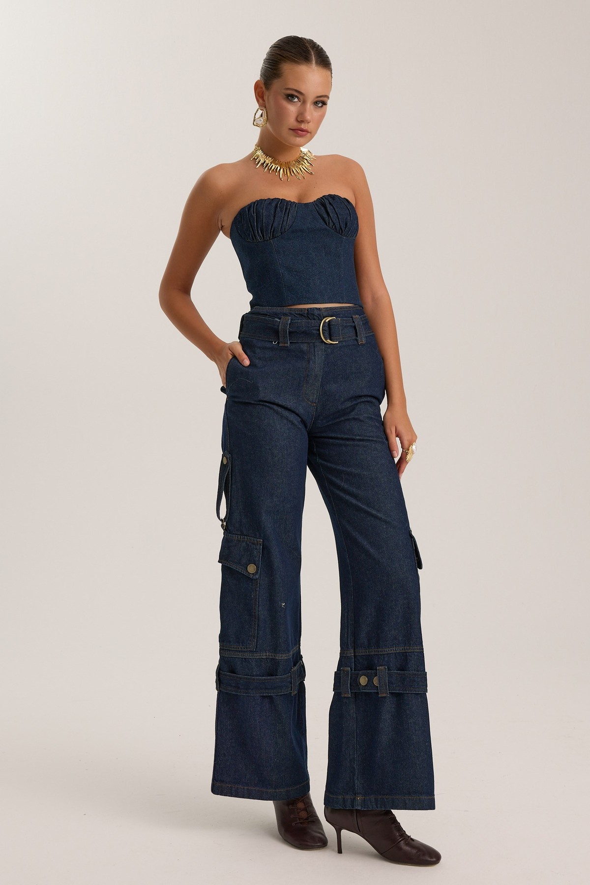 Anastasia Bustier Dark Blue