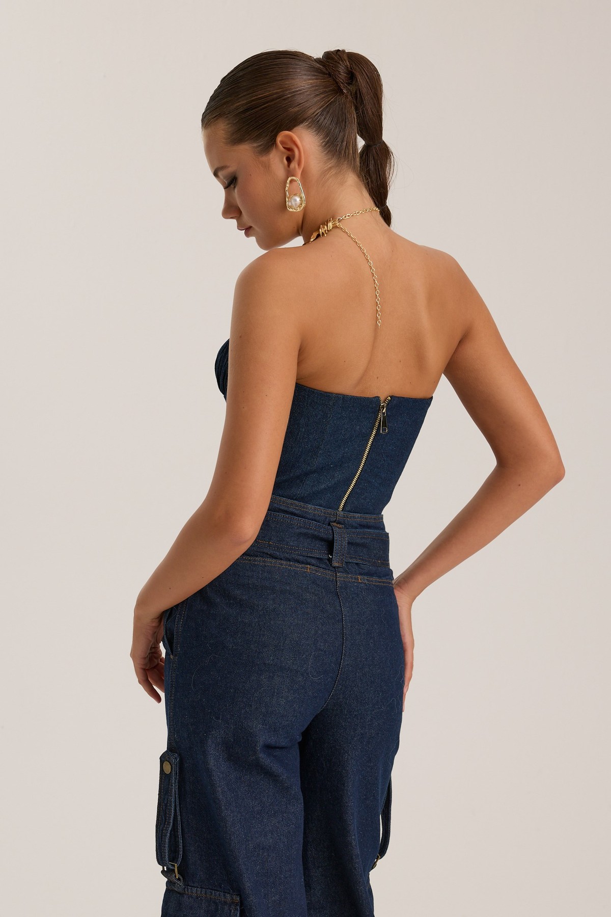 Anastasia Bustier Dark Blue