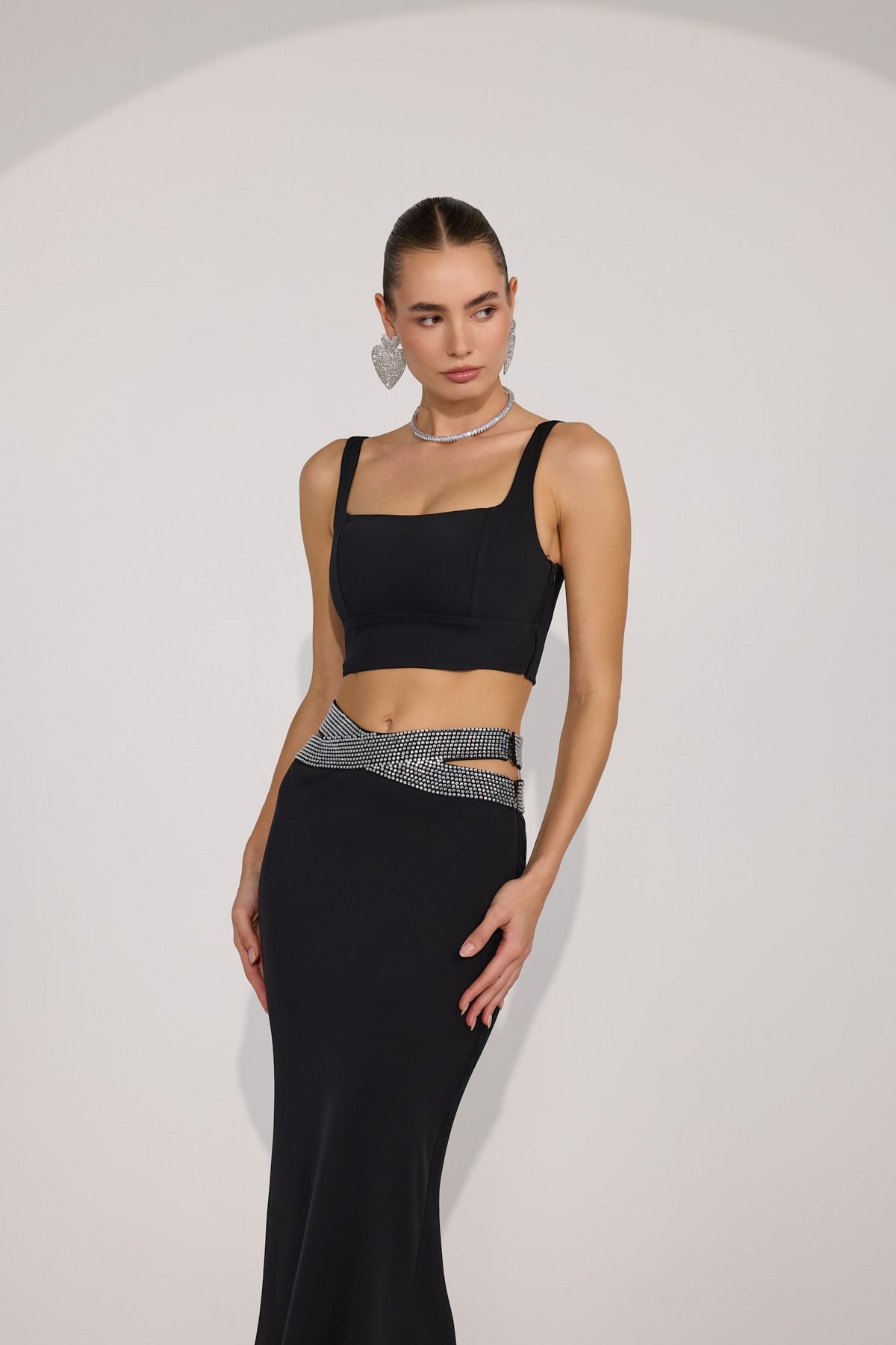 Ares Top Bustier Black