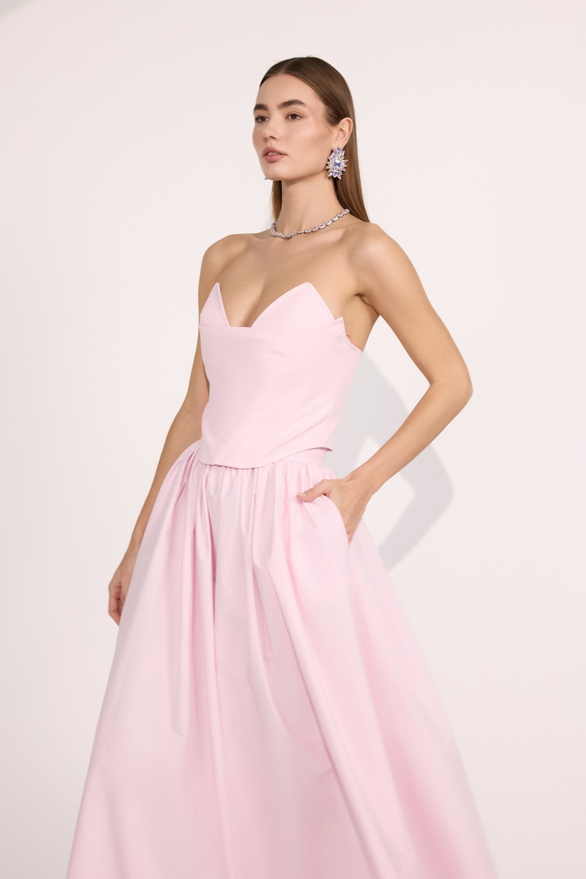 Aura Maxi Skirt Pink
