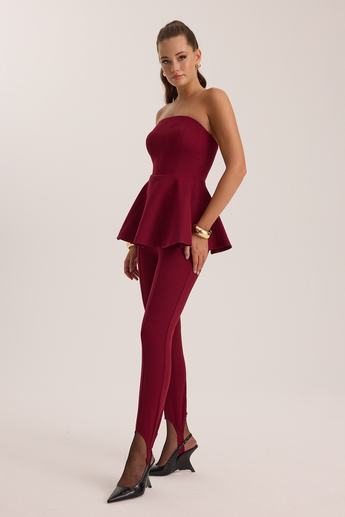 Aura Pants Burgundy