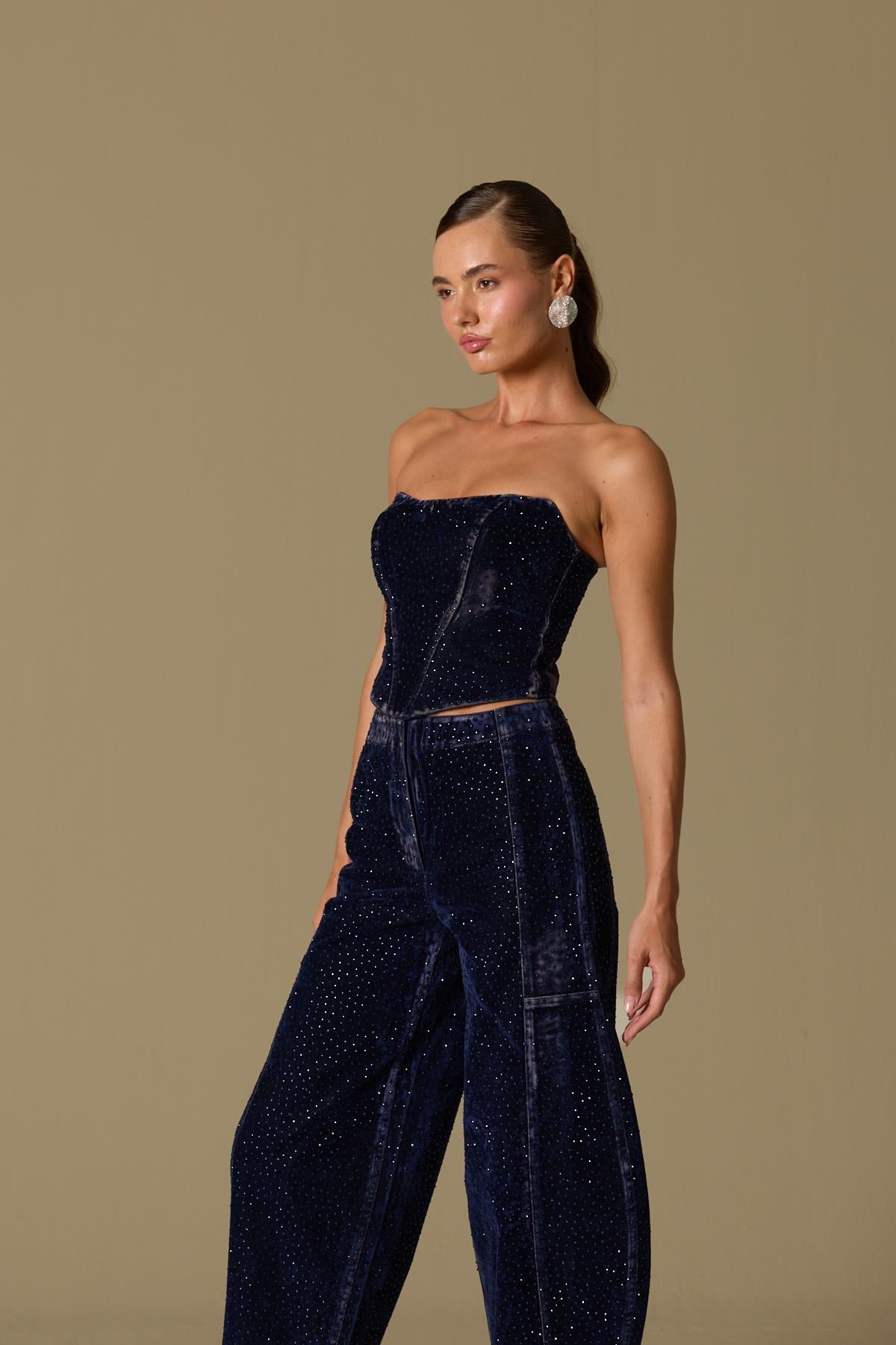 Aura Pants Dark Blue
