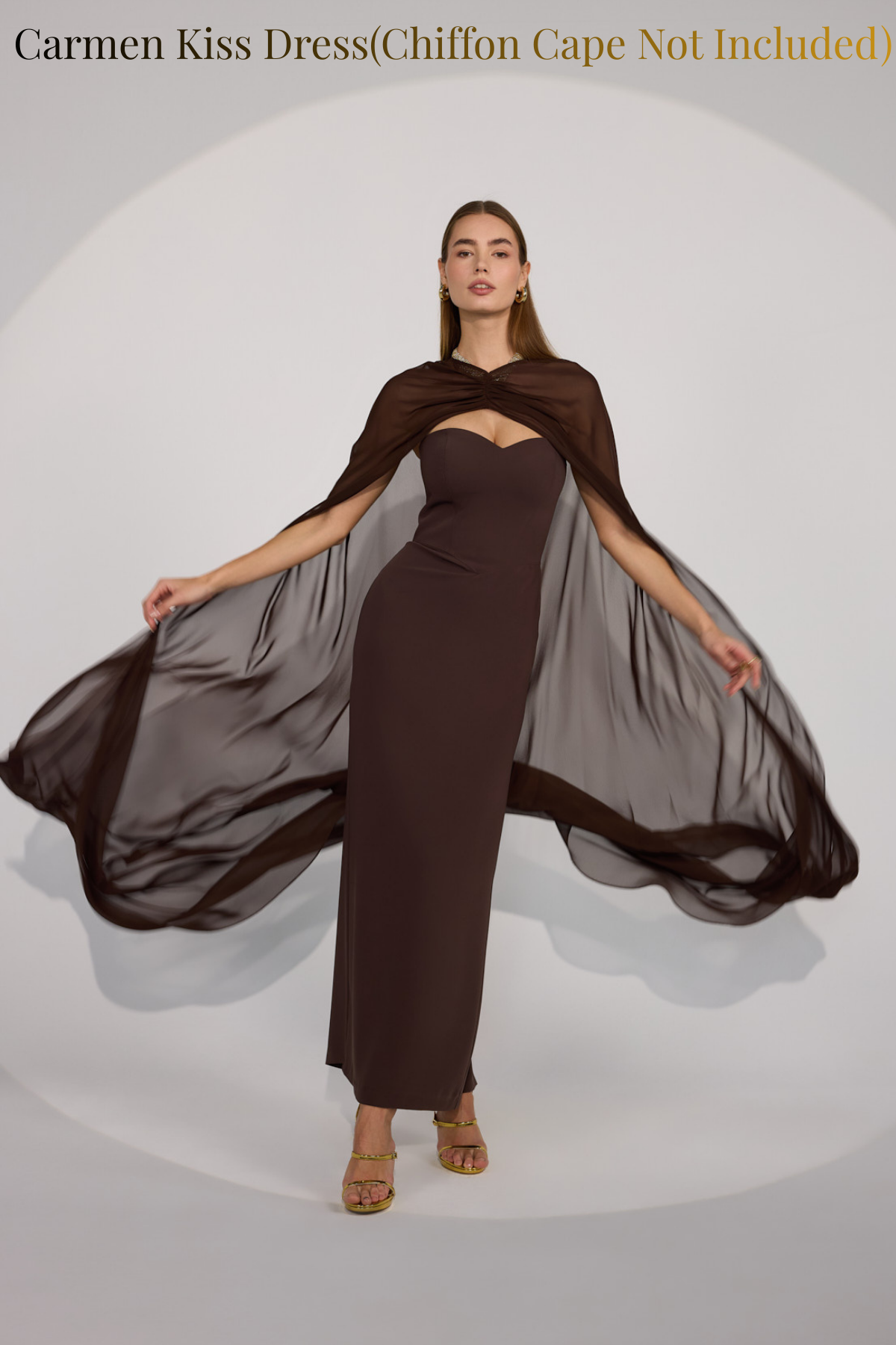 Carmen Kiss Maxi Dress Brown
