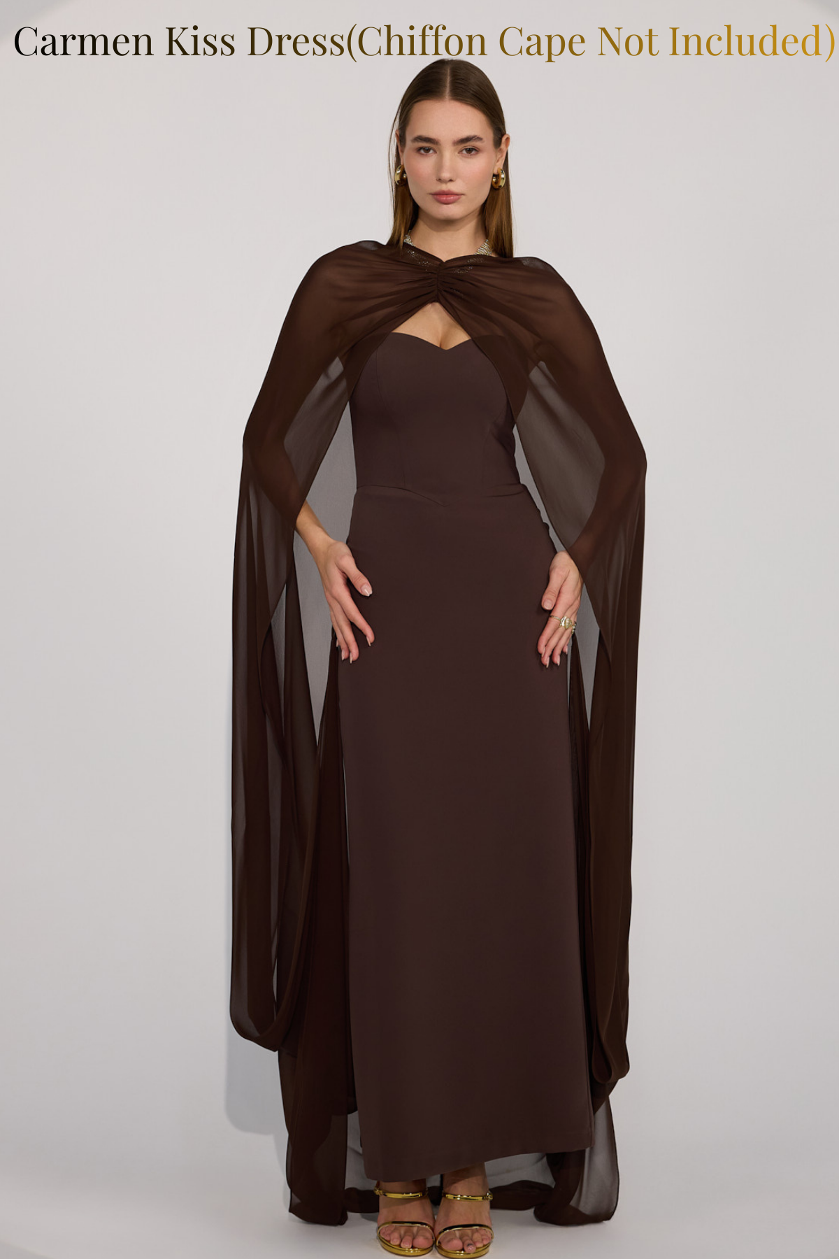 Carmen Kiss Maxi Dress Brown