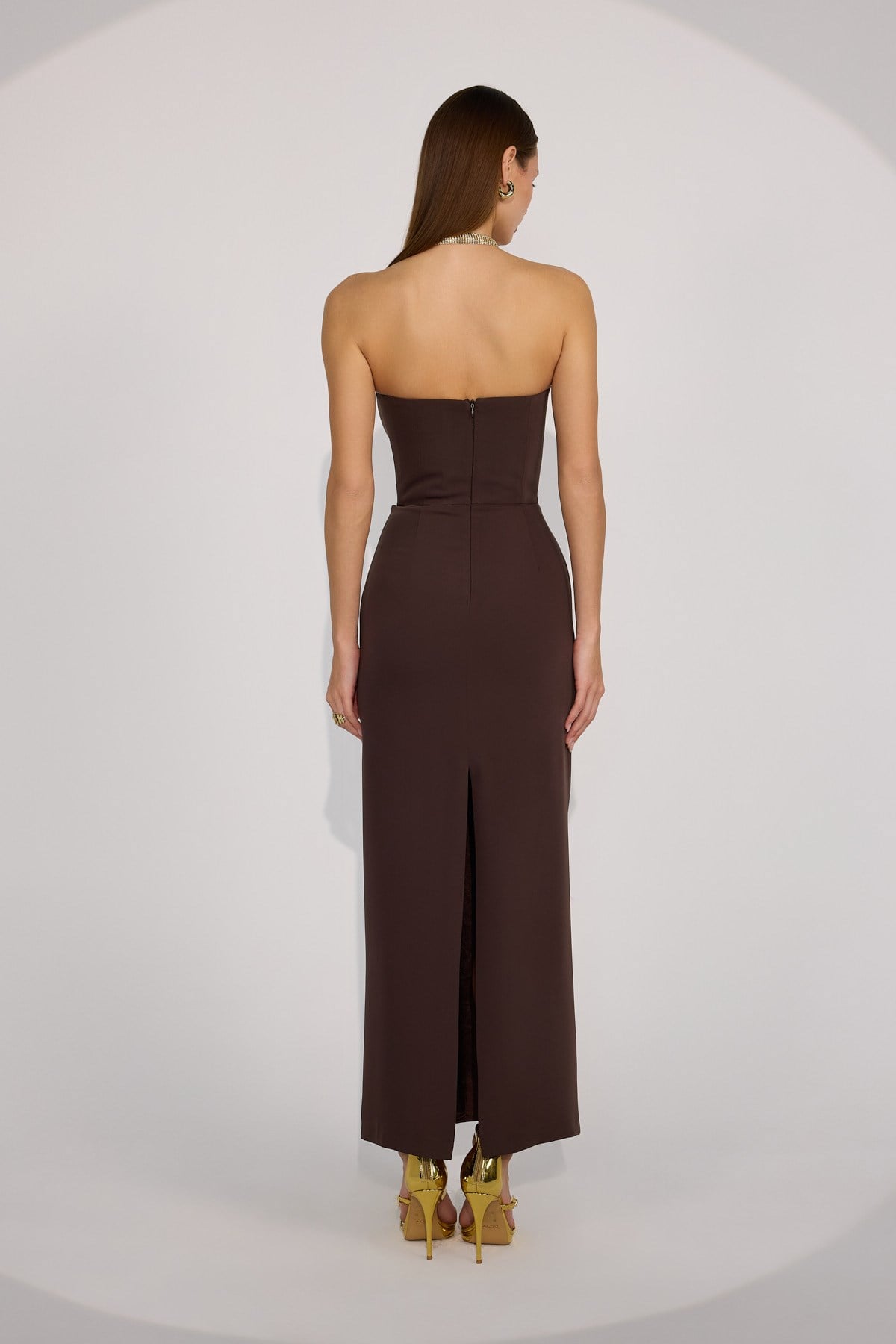 Carmen Kiss Maxi Dress Brown