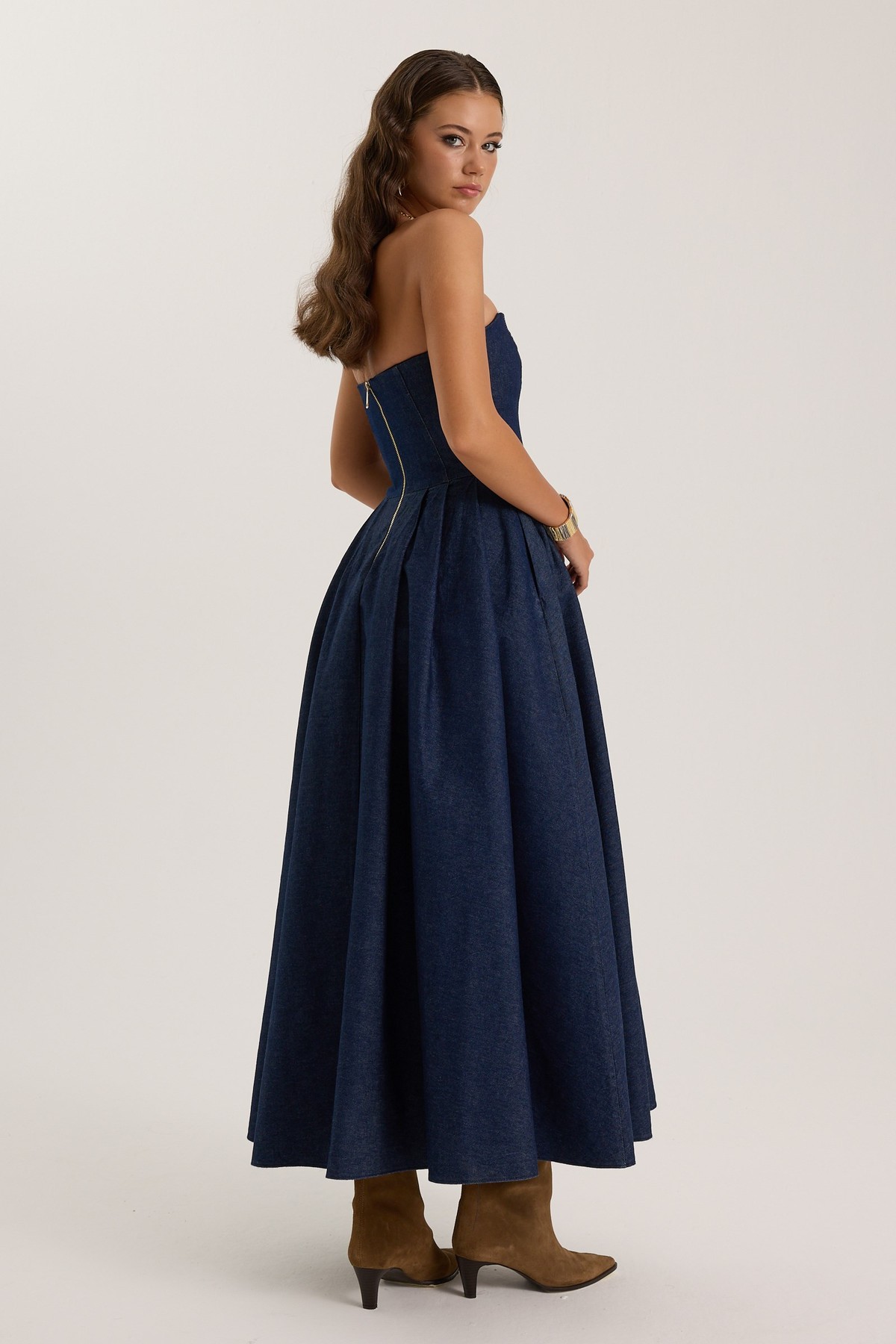 Charlotte ICON Denim Dress DARK BLUE