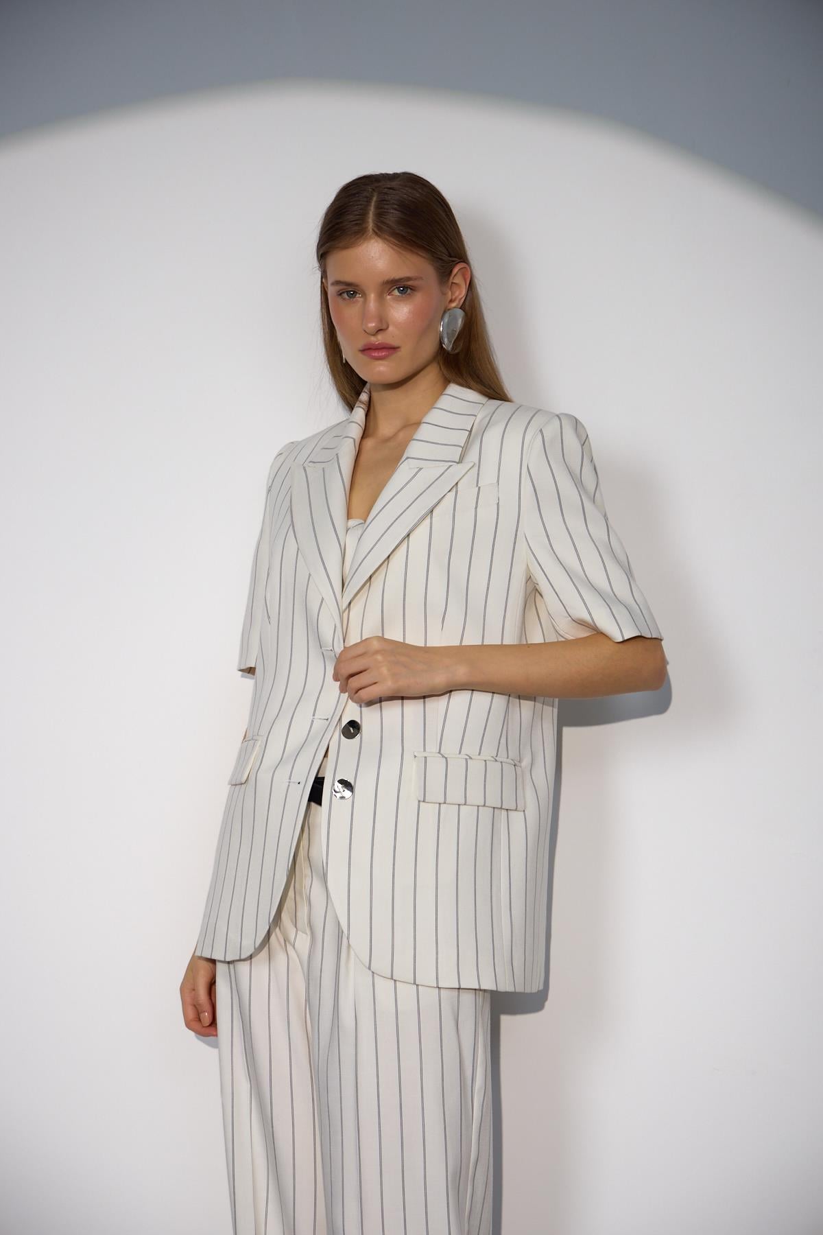 Classy Comfort Chic Blazer Beyaz