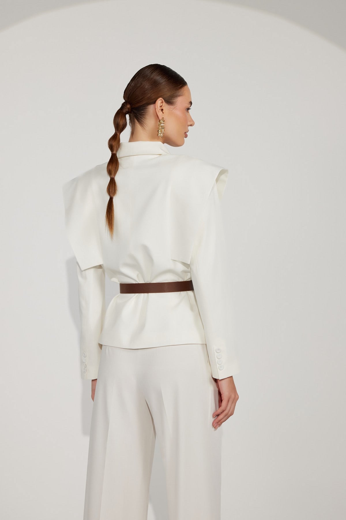 Contour Blazer Ecru