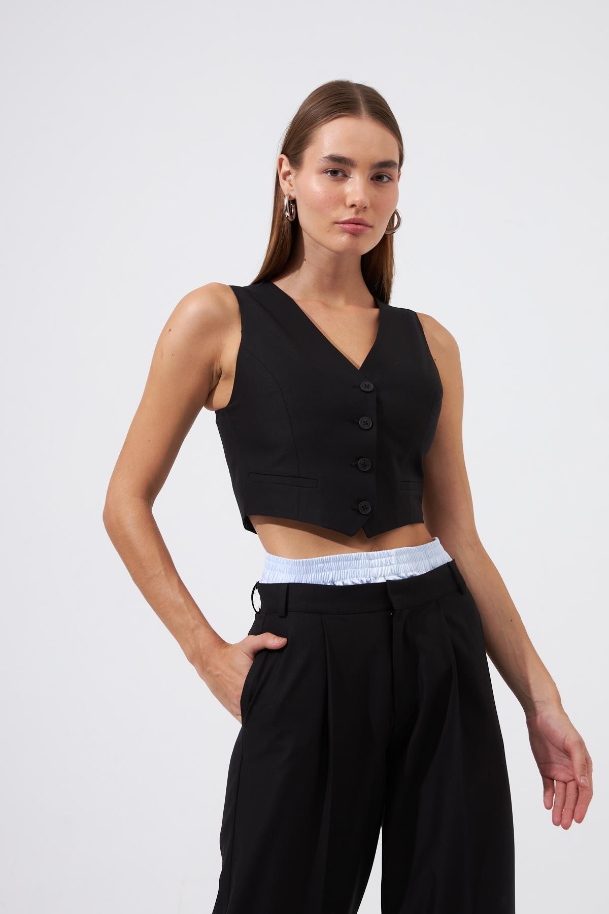 Cool Mode Serisi Boxer Bel Bantlı Pantolon Siyah