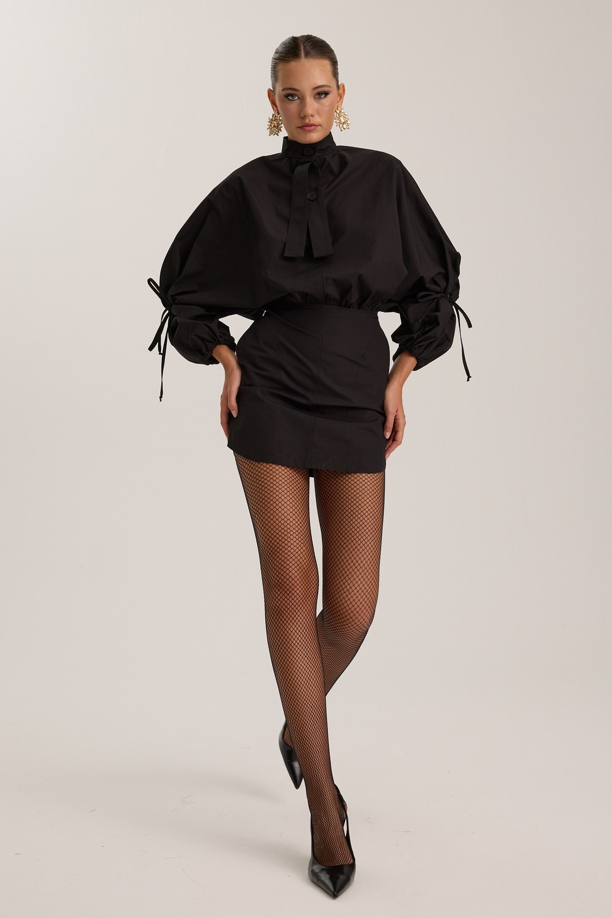 Crown Safari Dress Black