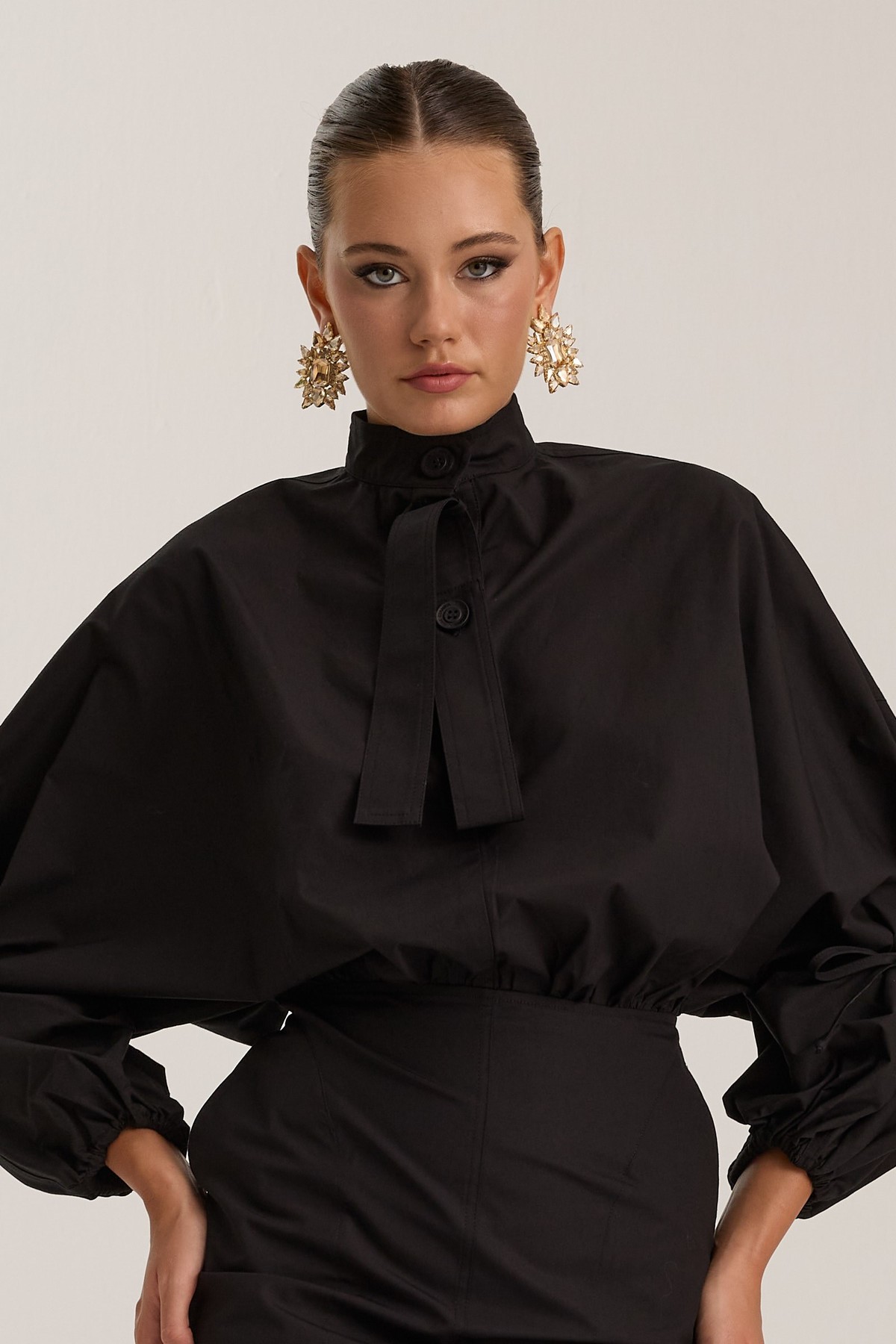 Crown Safari Dress Black