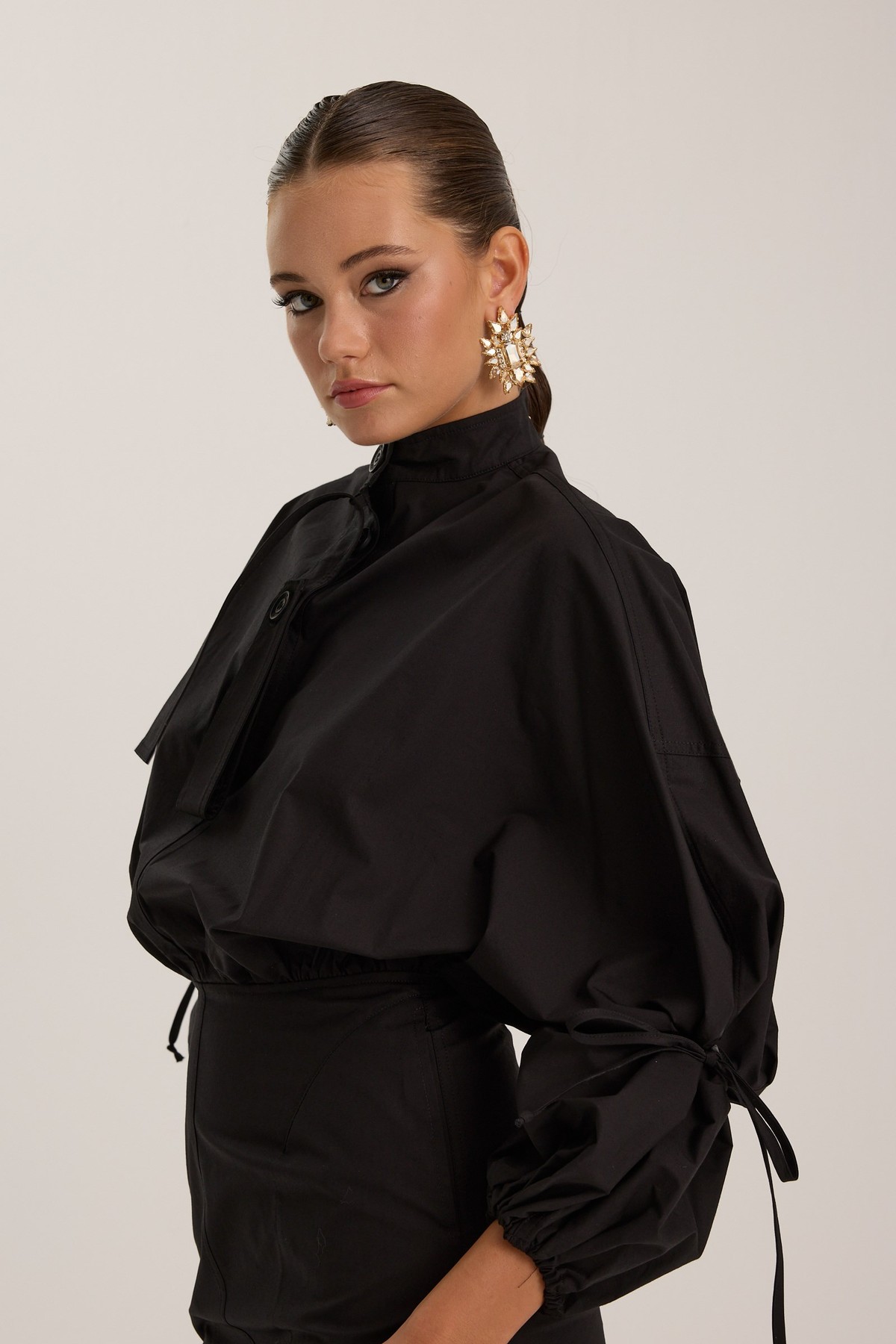 Crown Safari Dress Black