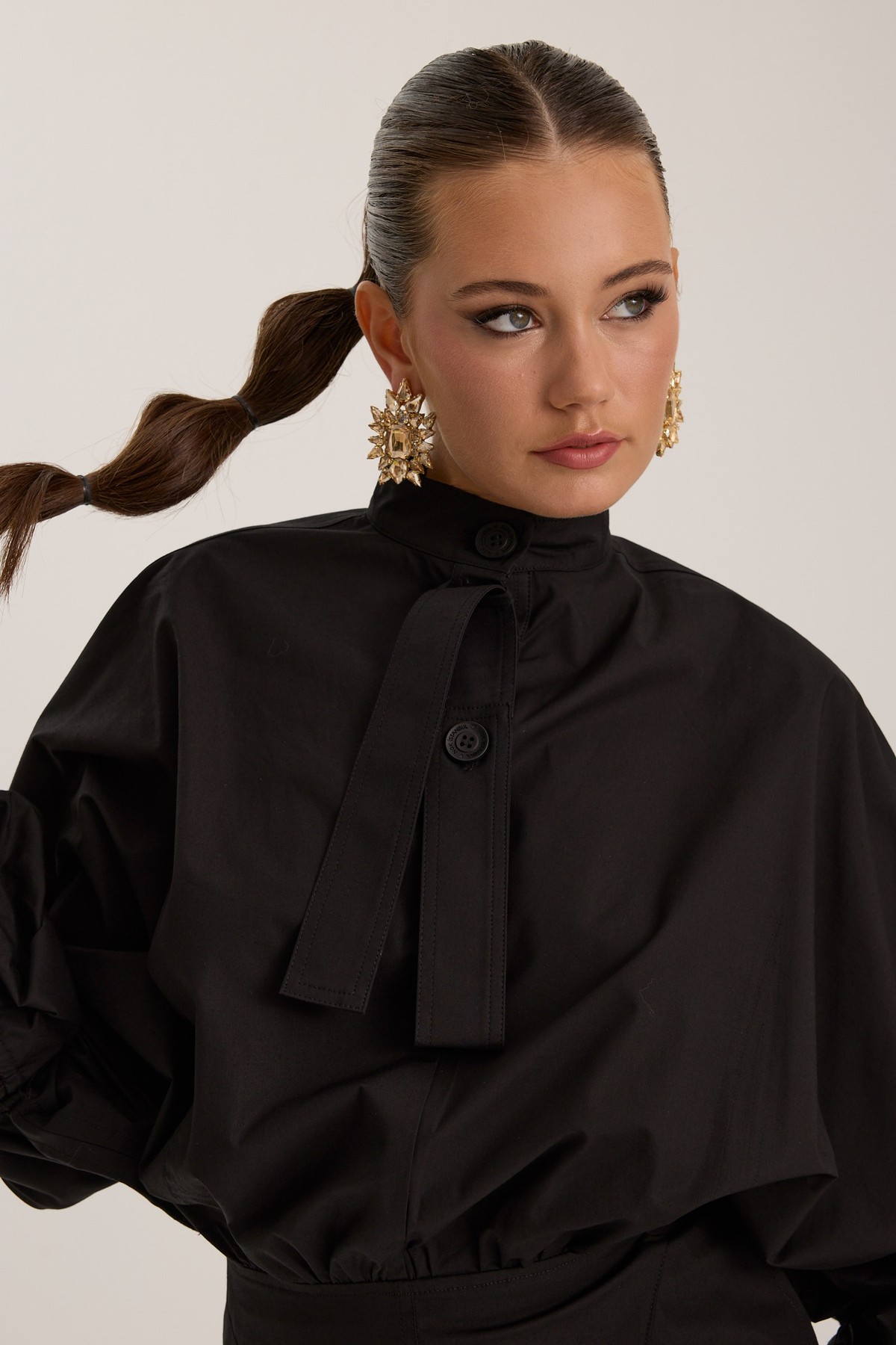 Crown Safari Dress Black
