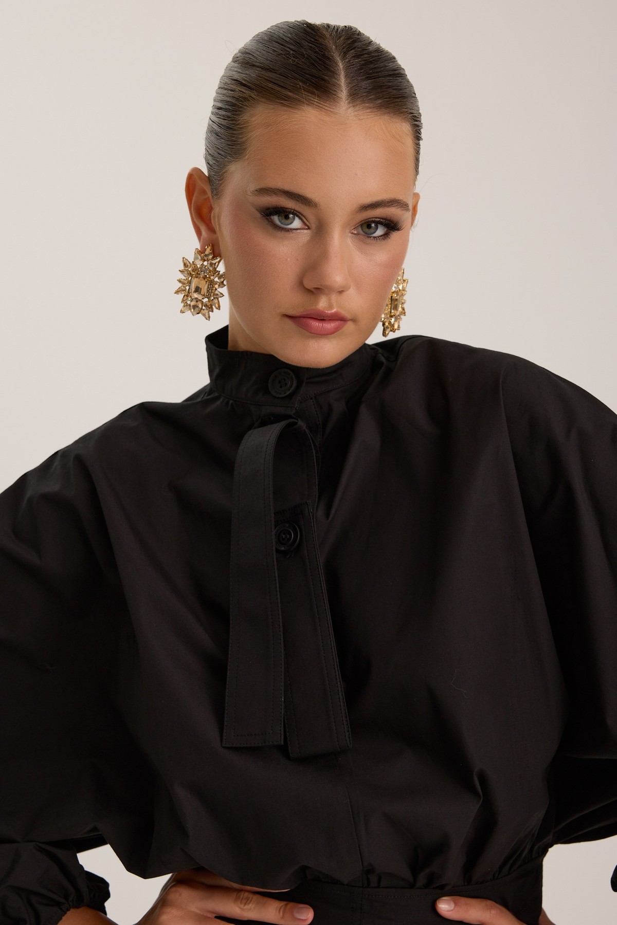 Crown Safari Dress Black
