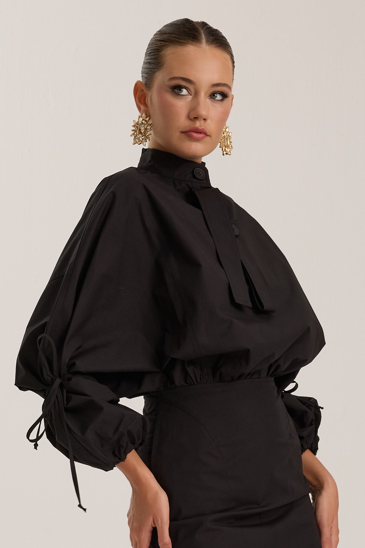 Crown Safari Dress Black