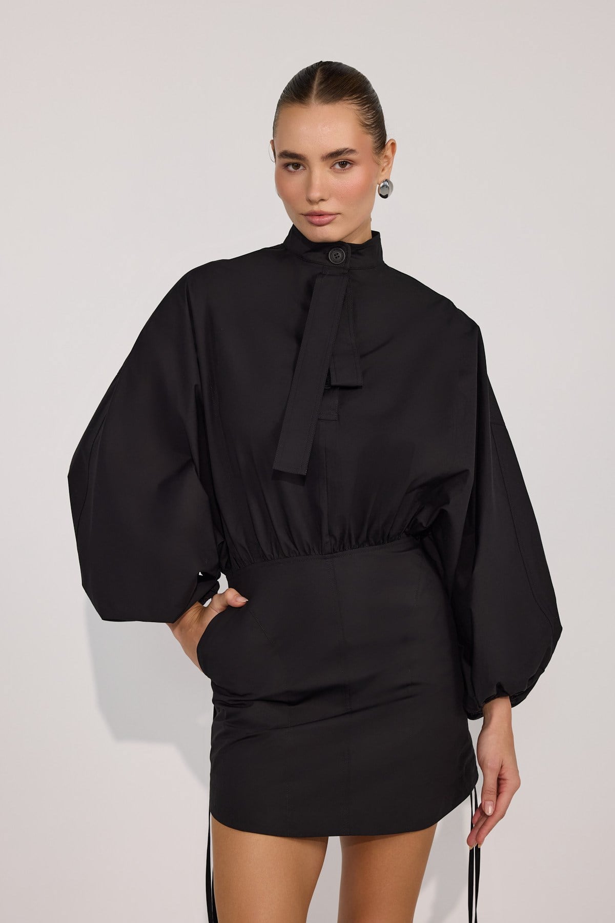 Crown Safari Dress Black