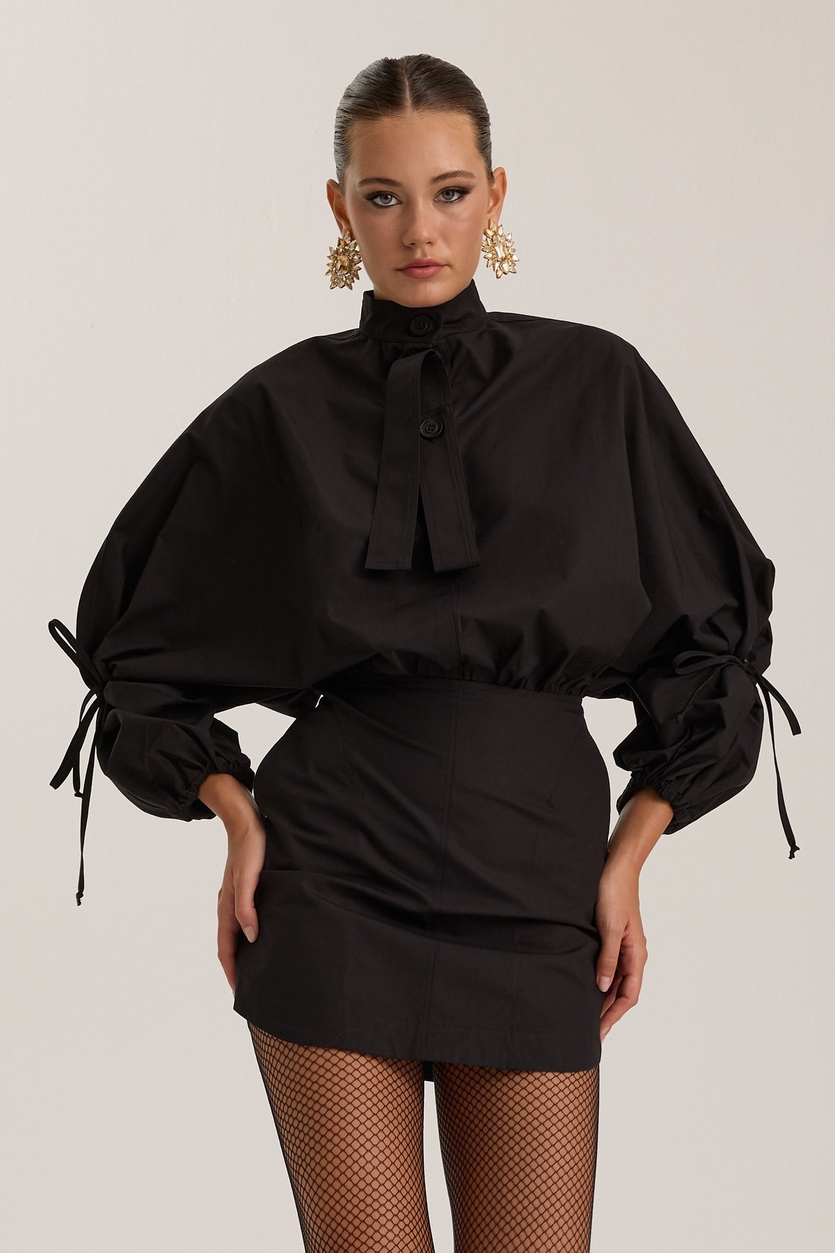 Crown Safari Dress Black