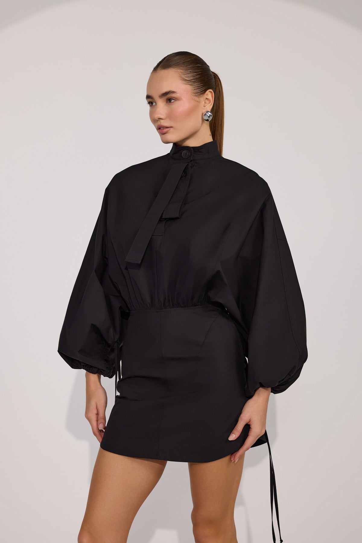Crown Safari Dress Black