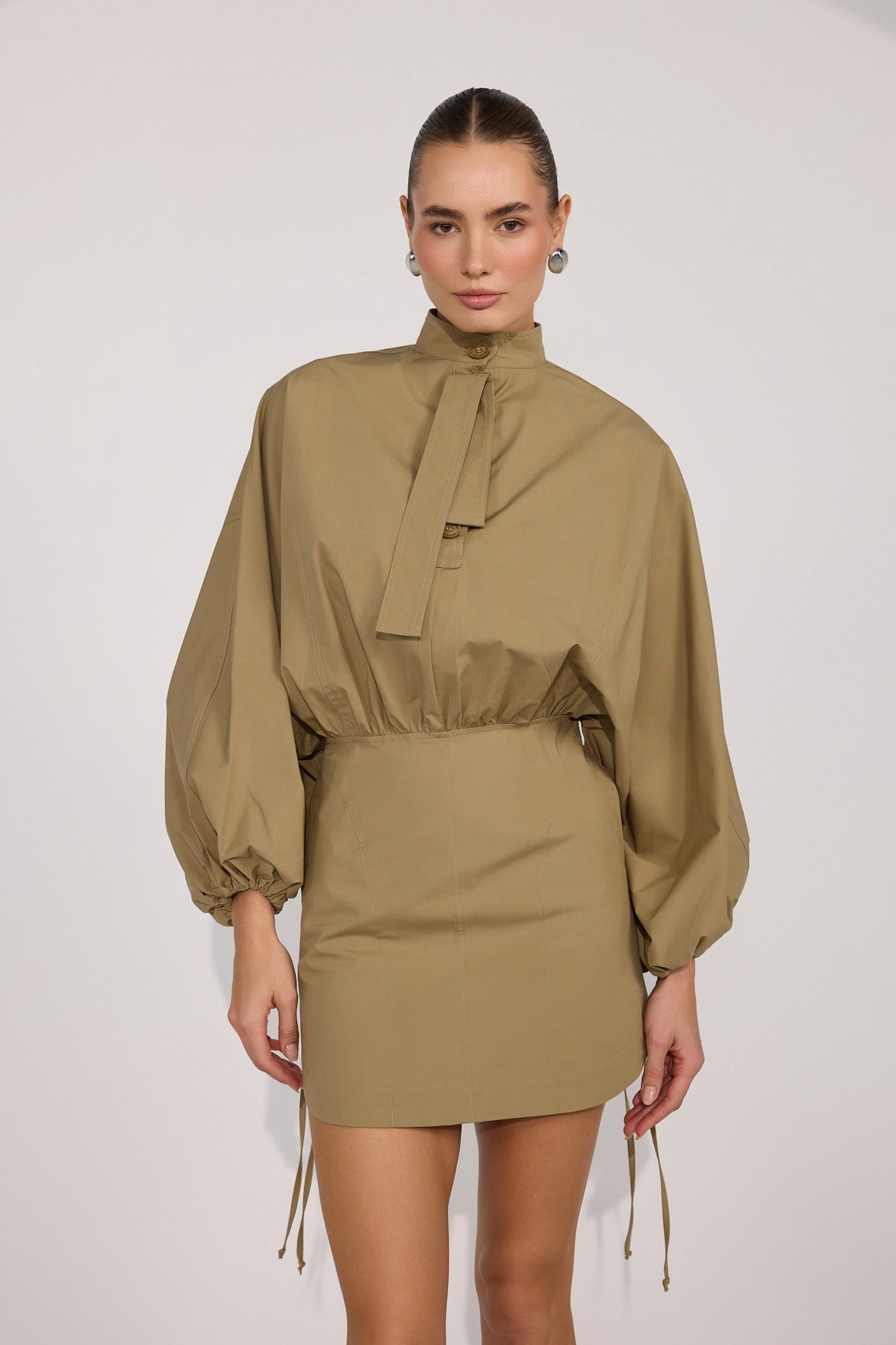 Crown Safari Dress Bronze Brown