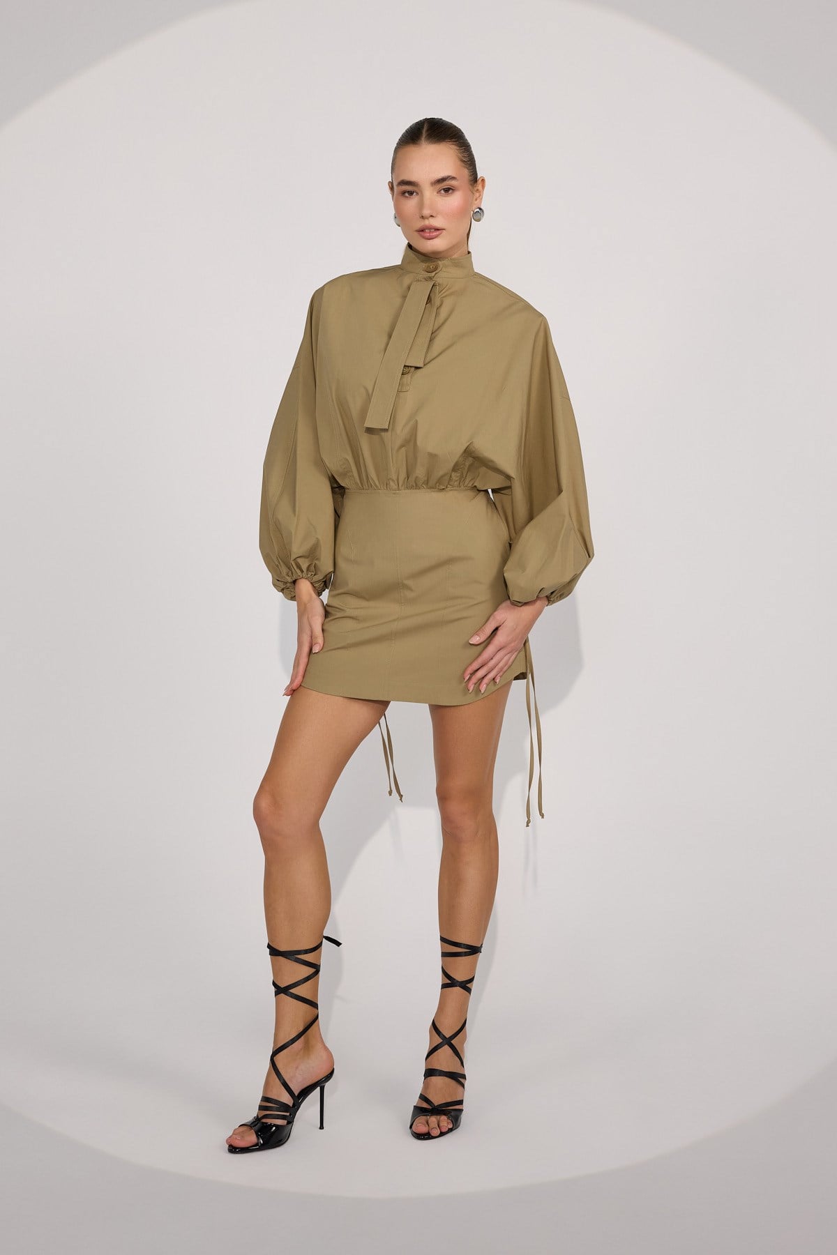 Crown Safari Dress Bronze Brown